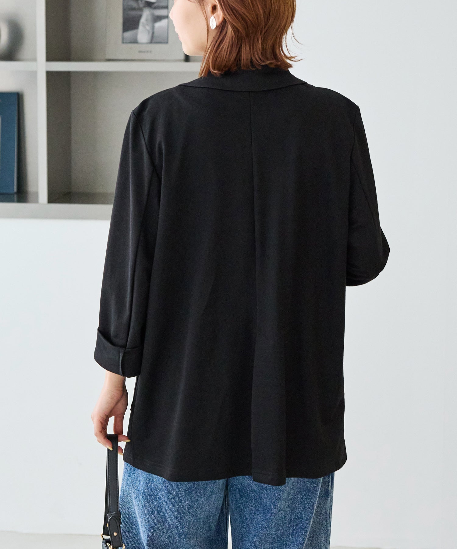 【好機能シリーズ】接触冷感｜トリコットダブルテーラードジャケット