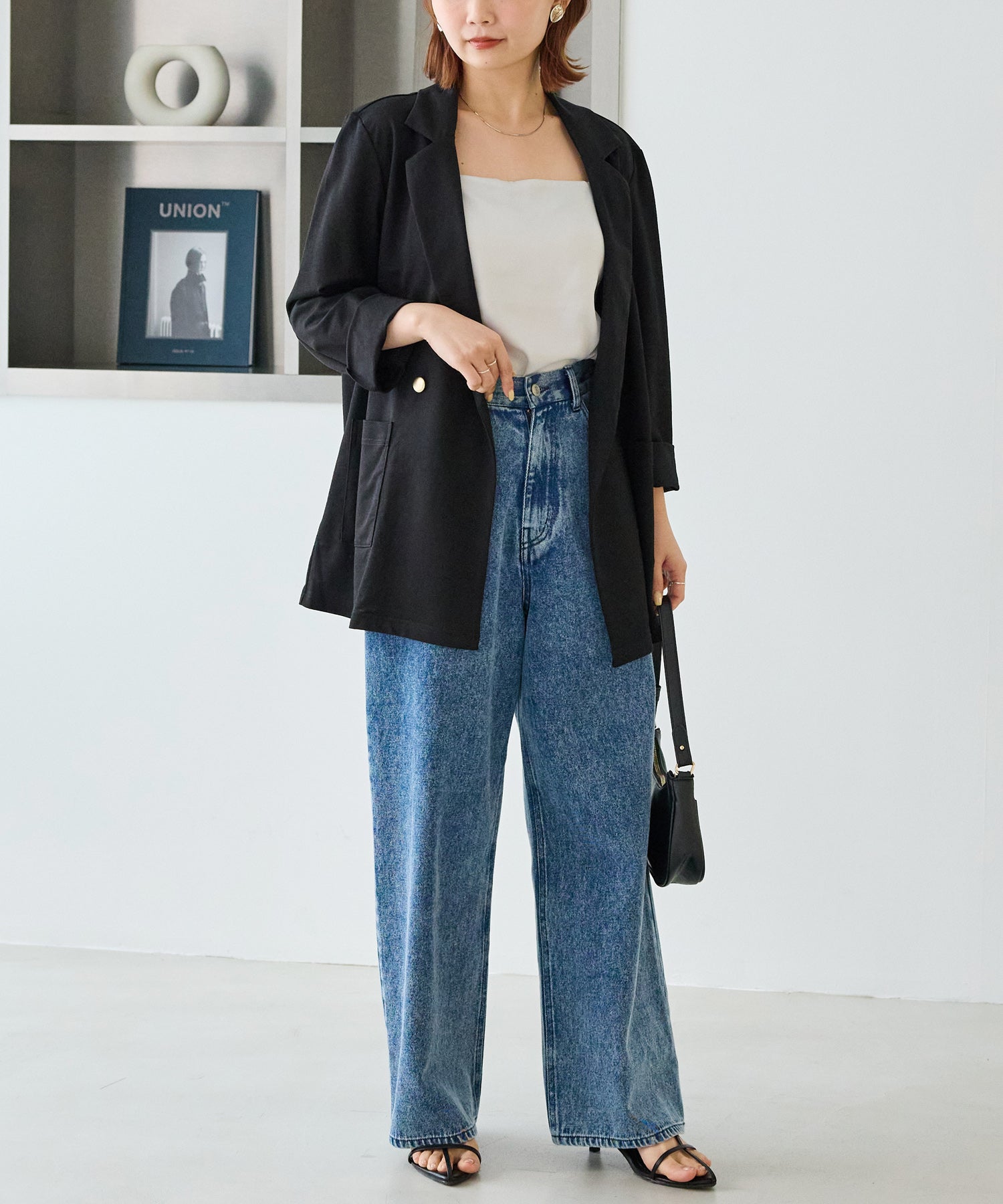 【好機能シリーズ】接触冷感｜トリコットダブルテーラードジャケット