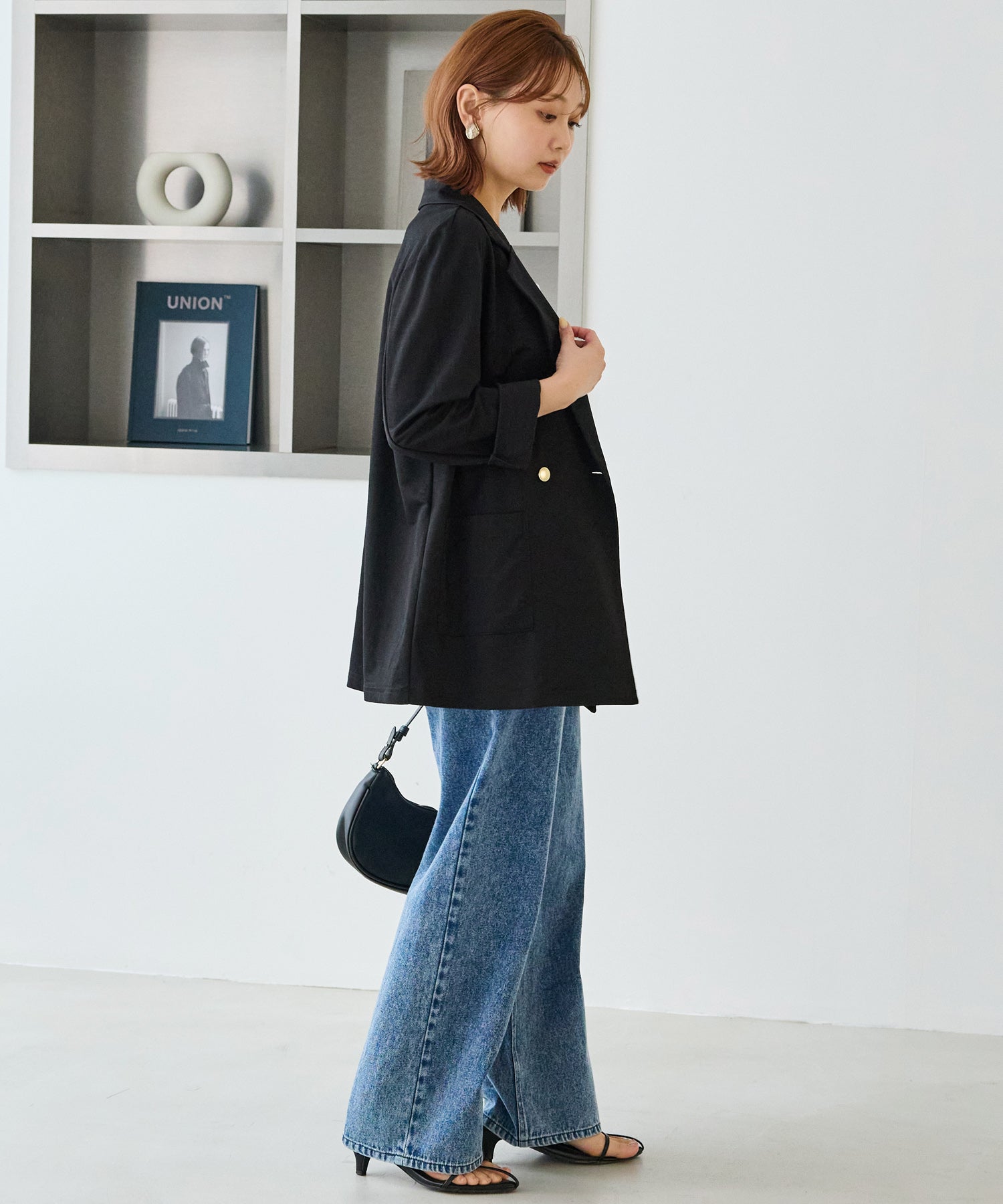 【好機能シリーズ】接触冷感｜トリコットダブルテーラードジャケット