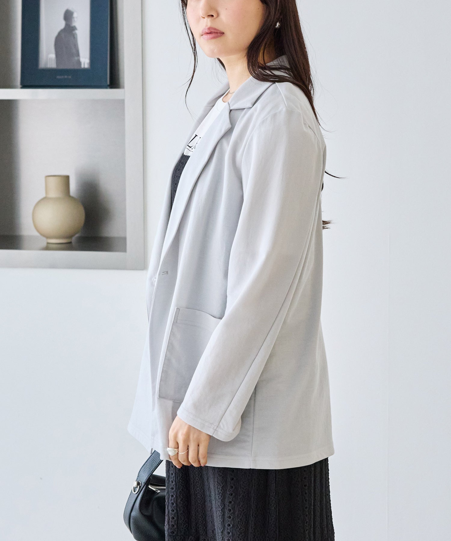 【好機能シリーズ】接触冷感｜トリコットダブルテーラードジャケット