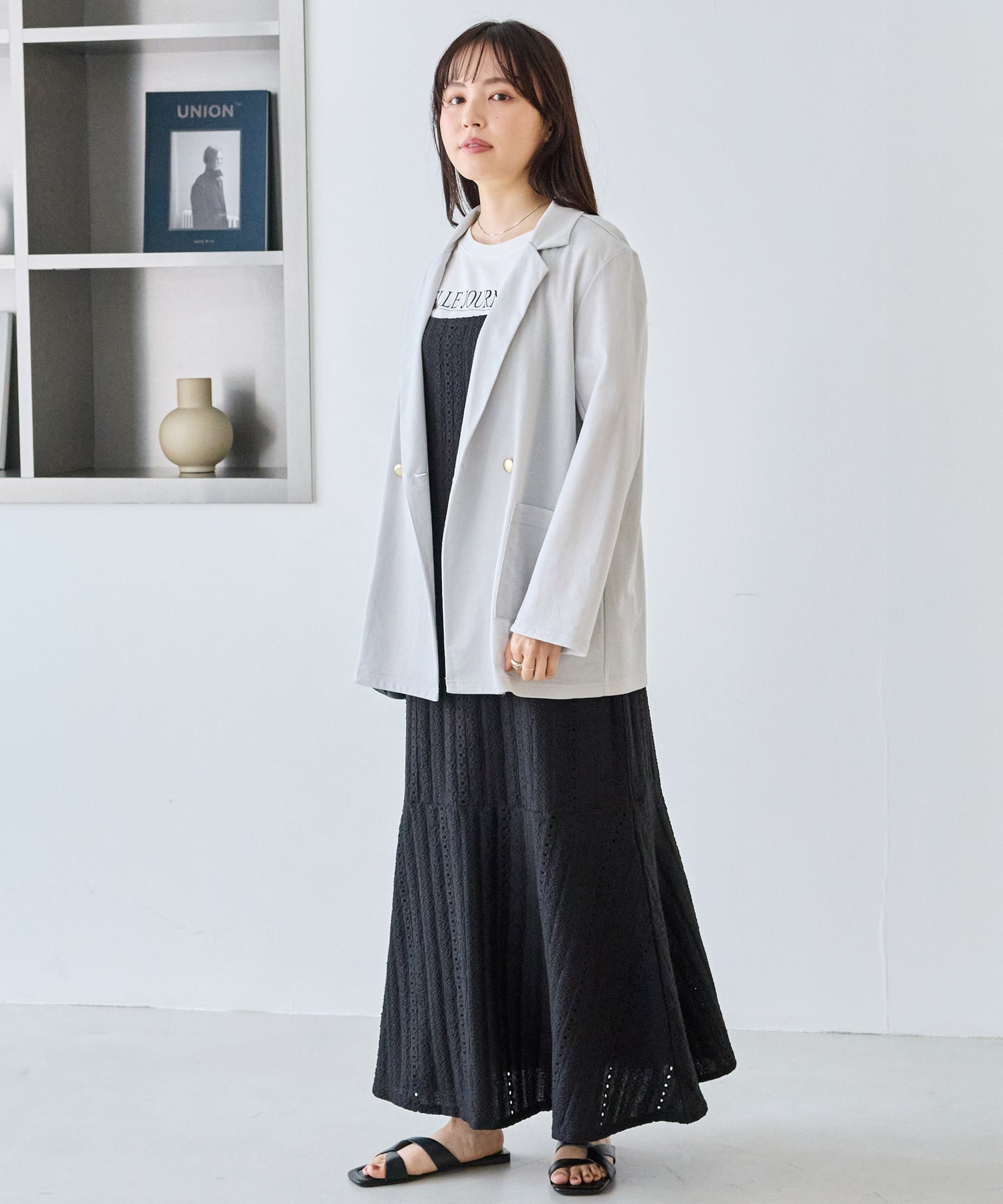 【好機能シリーズ】接触冷感｜トリコットダブルテーラードジャケット