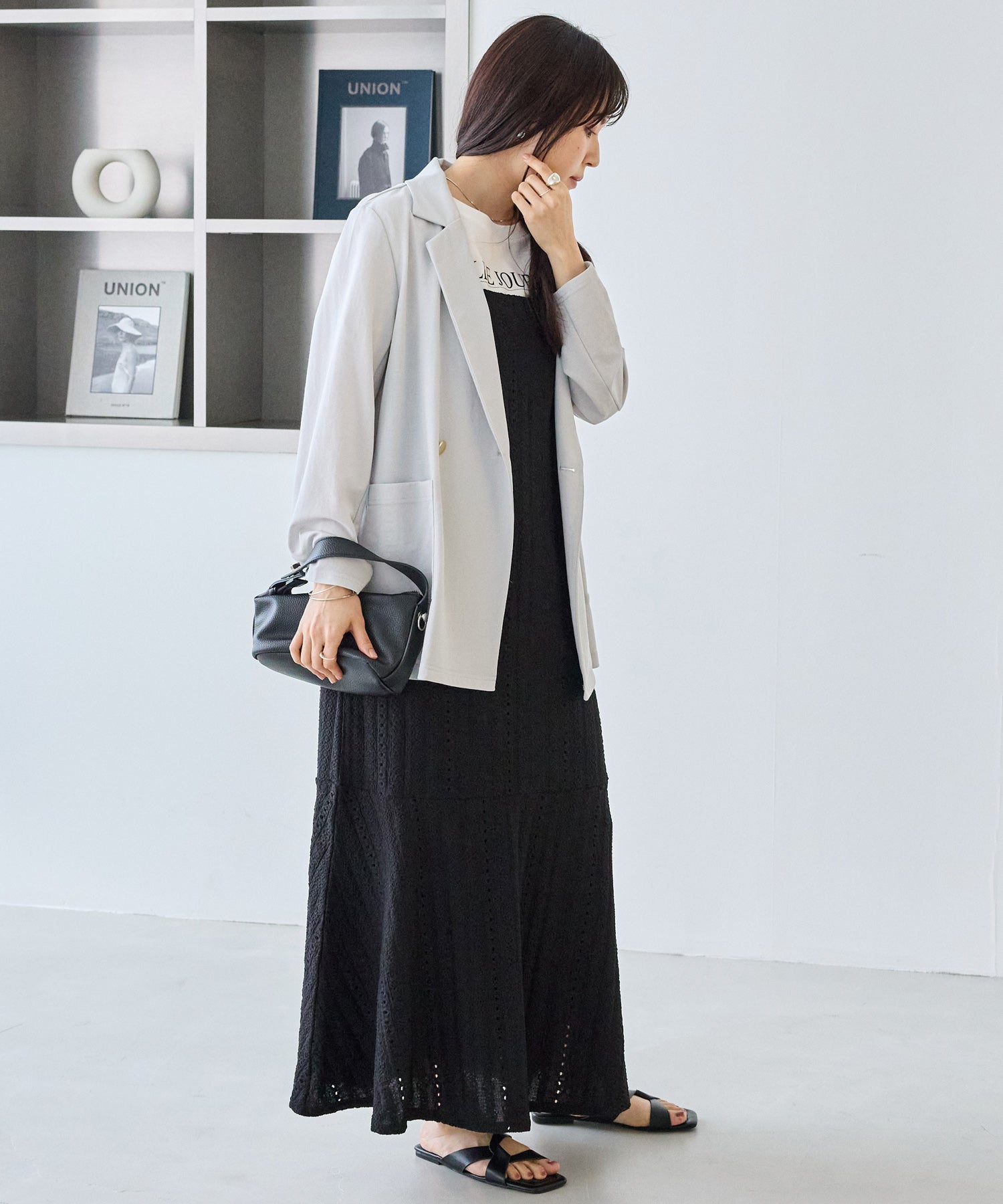 【好機能シリーズ】接触冷感｜トリコットダブルテーラードジャケット