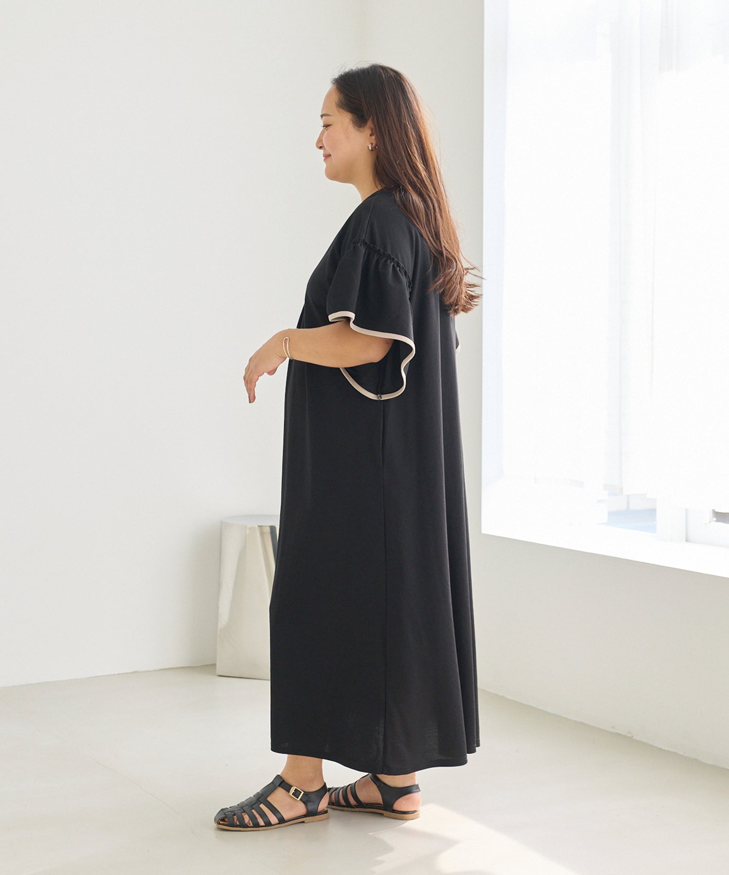 ブラック　model:161cm 着用サイズ:3L