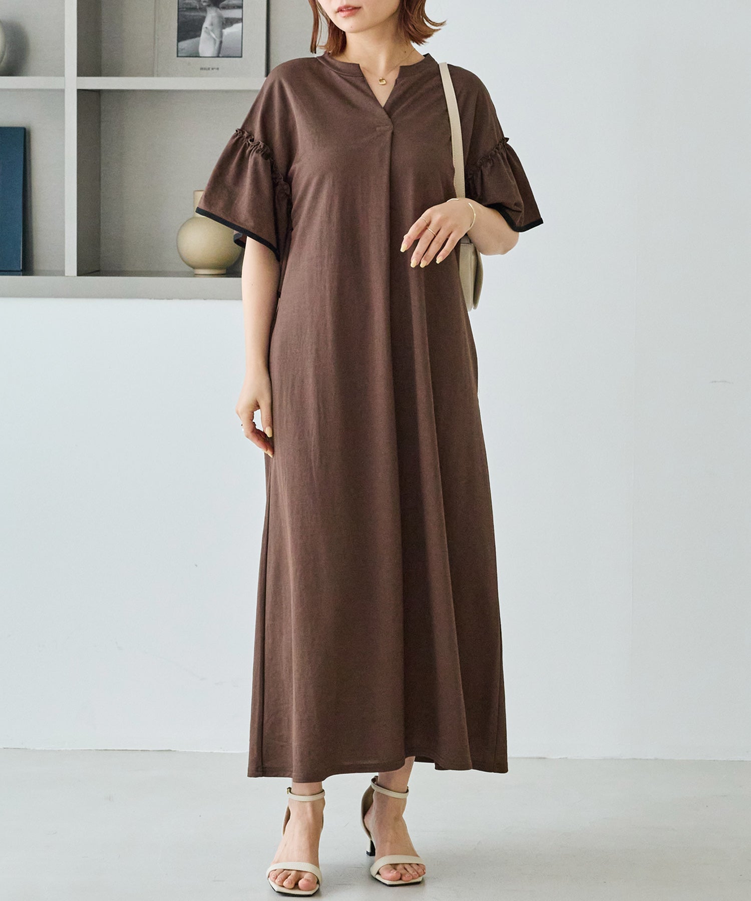 ダークブラウン　model:156cm 着用サイズ:M