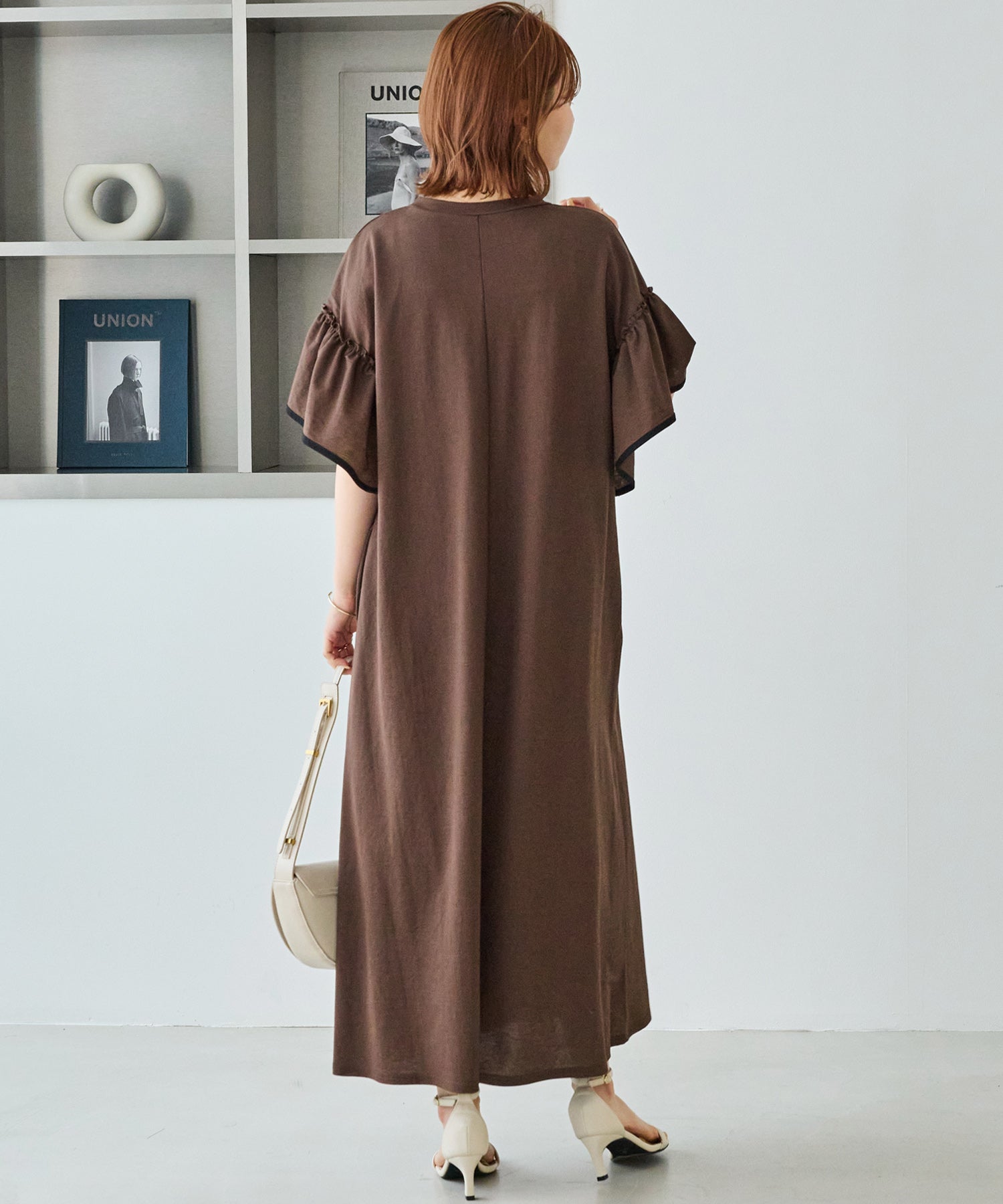 【好機能シリーズ】接触冷感｜トリコットフリルスリーブワンピース