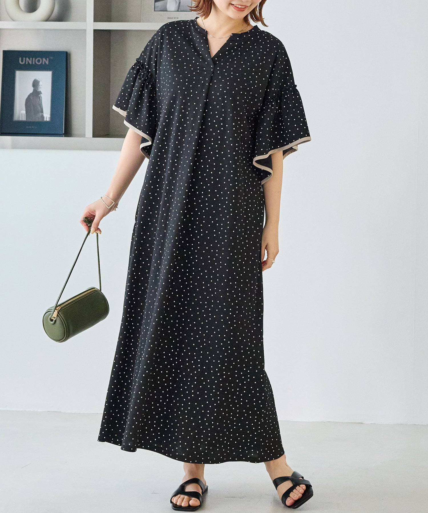 ドットA　model:156cm 着用サイズ:M