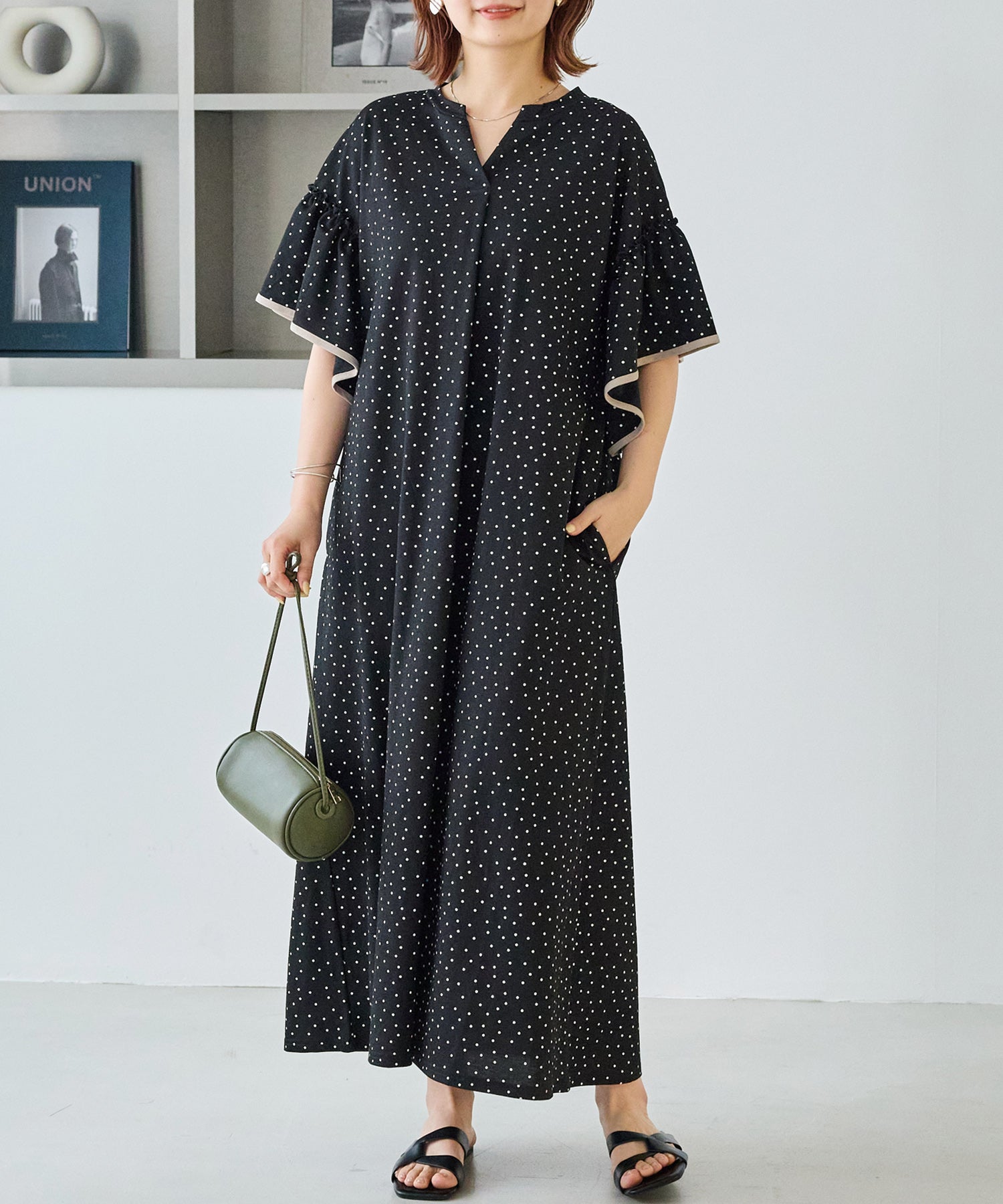 ドットA　model:156cm 着用サイズ:M