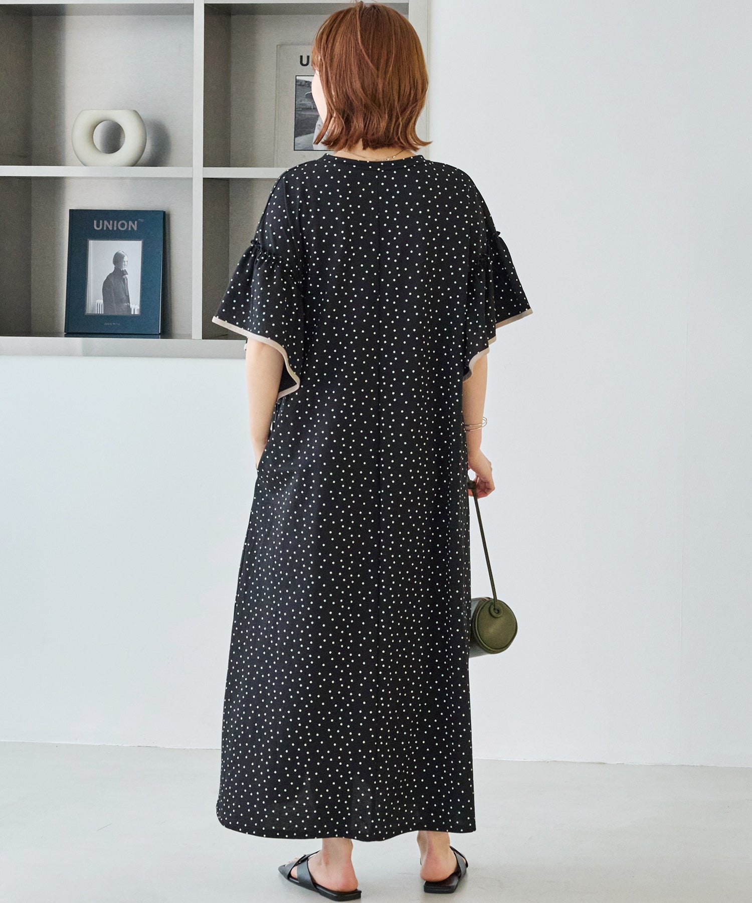 【好機能シリーズ】接触冷感｜トリコットフリルスリーブワンピース