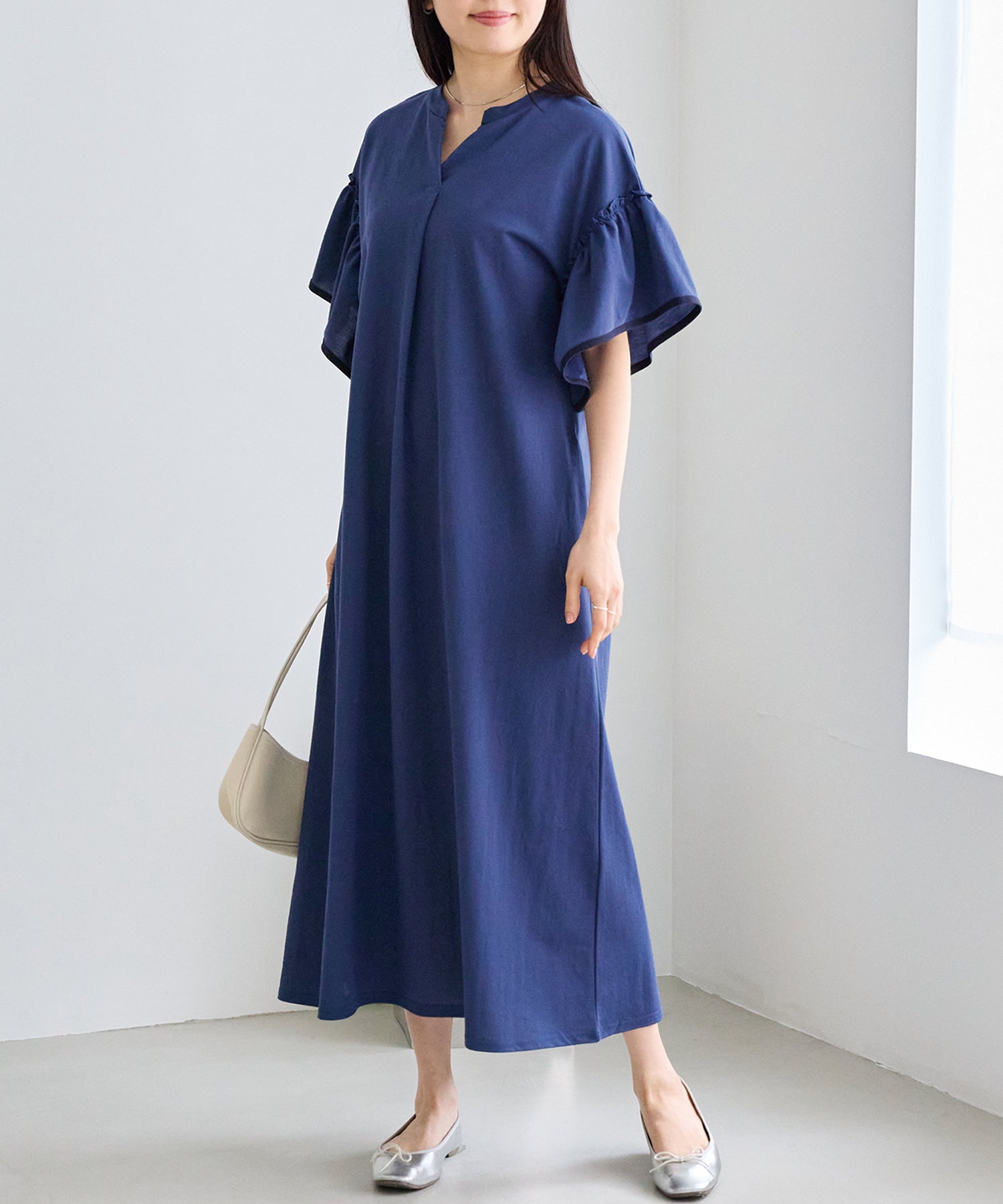 インディゴブルー　model:163cm 着用サイズ:M