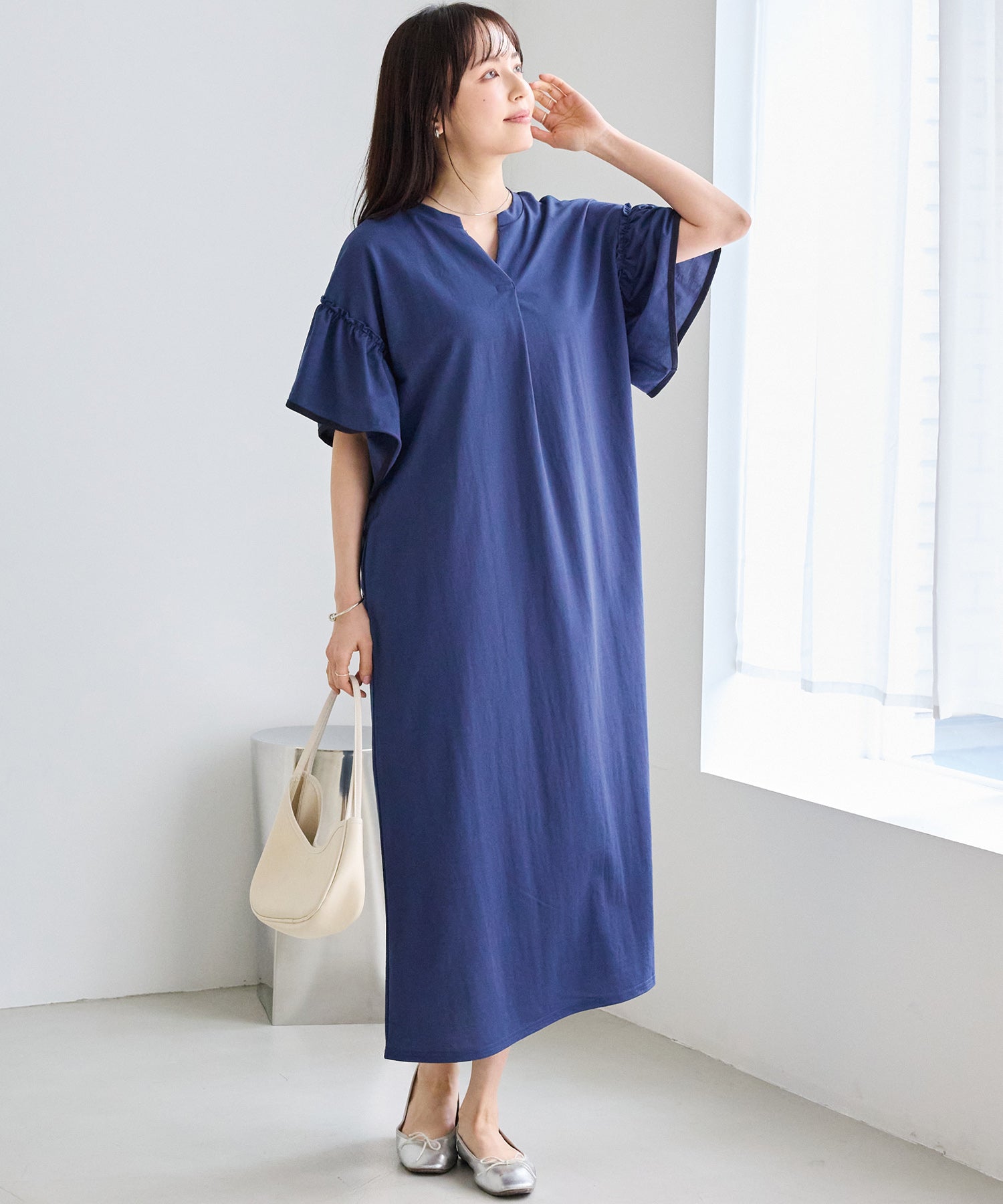 インディゴブルー　model:163cm 着用サイズ:M