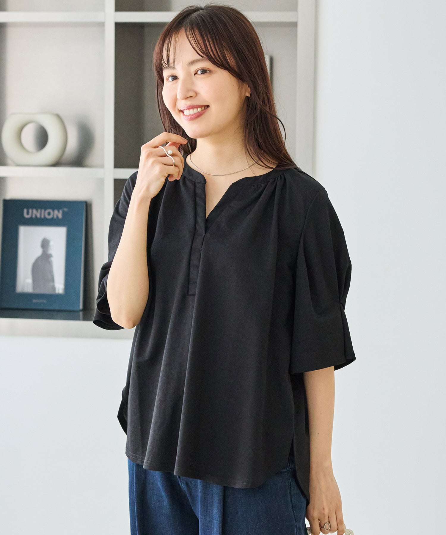 ブラック　model:163cm 着用サイズ:M