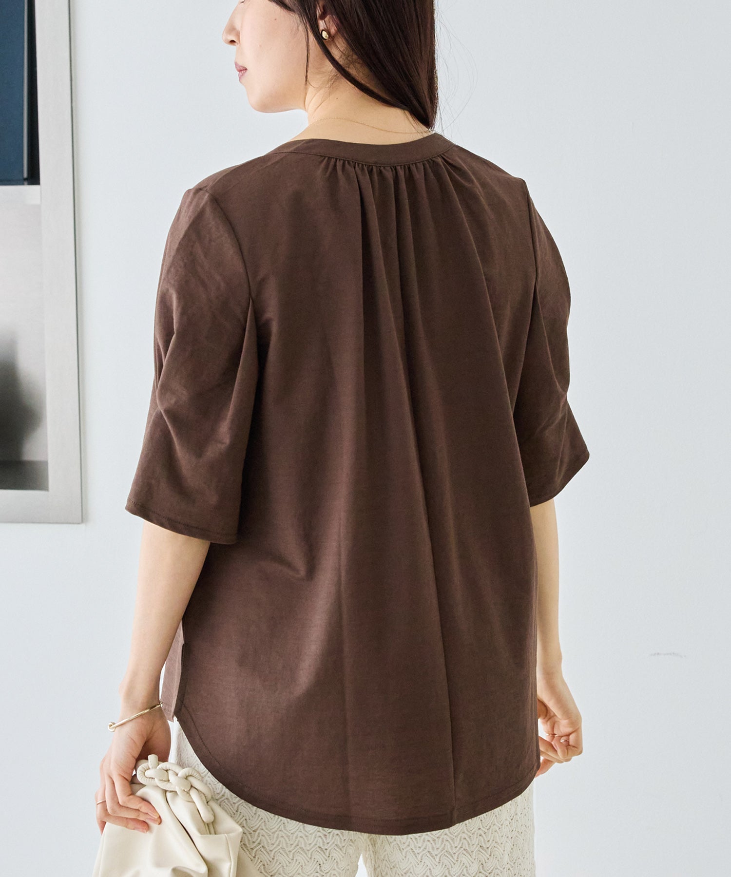 【好機能シリーズ】接触冷感｜トリコットスキッパープルオーバー