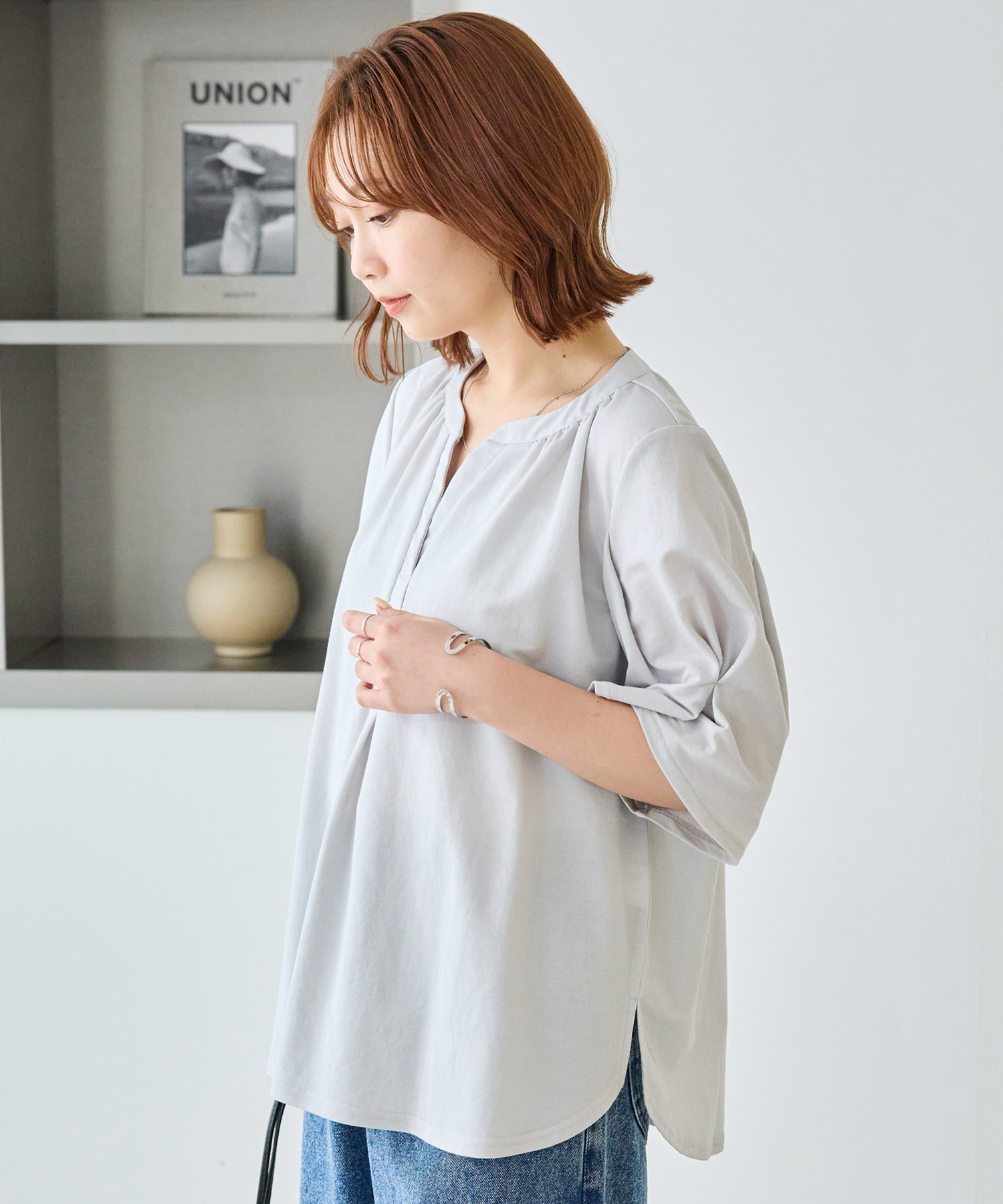 【好機能シリーズ】接触冷感｜トリコットスキッパープルオーバー