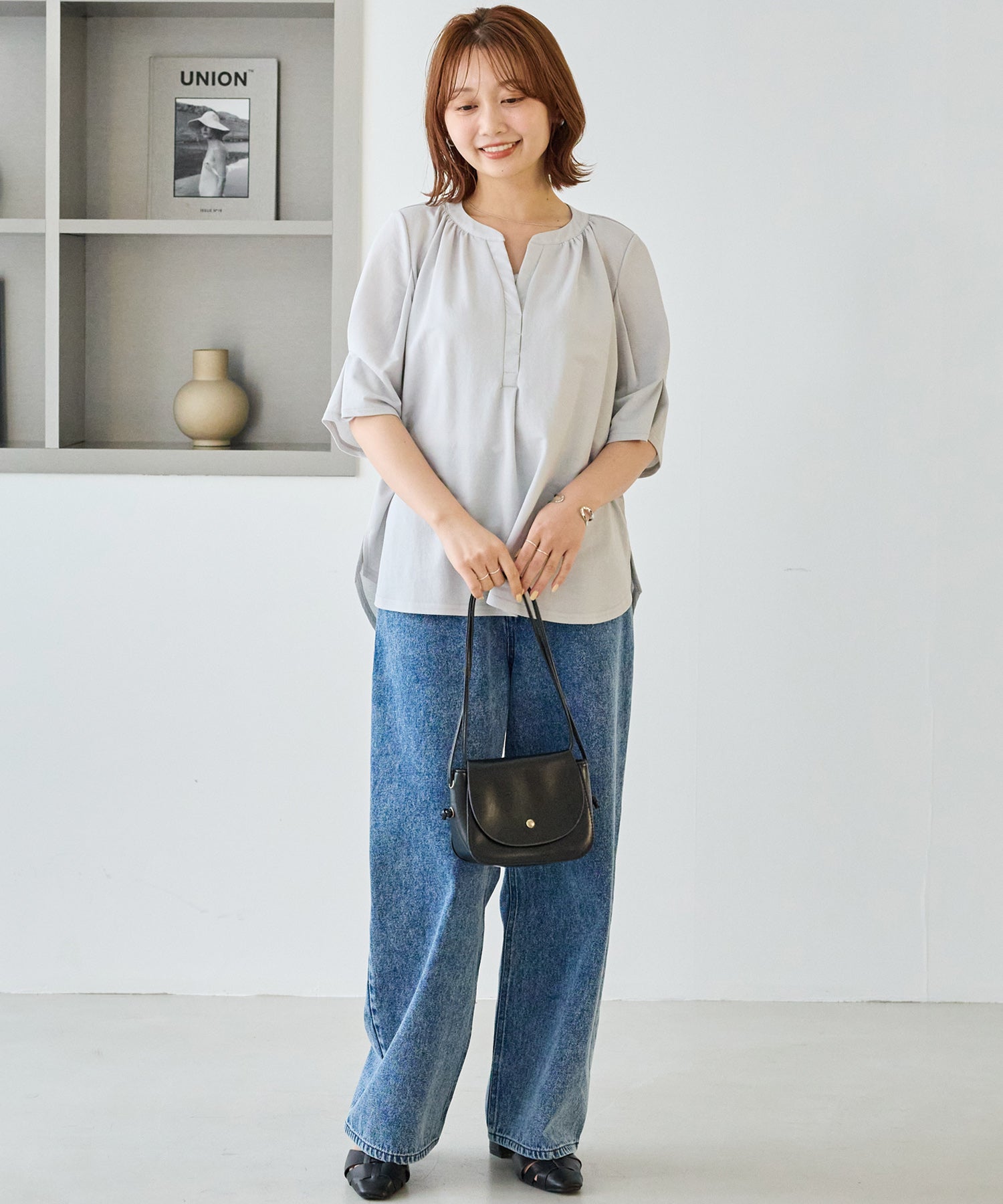 【好機能シリーズ】接触冷感｜トリコットスキッパープルオーバー