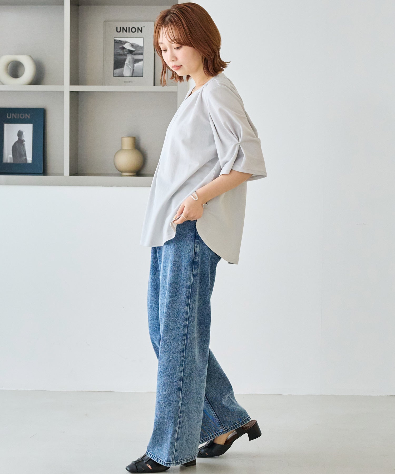 【好機能シリーズ】接触冷感｜トリコットスキッパープルオーバー