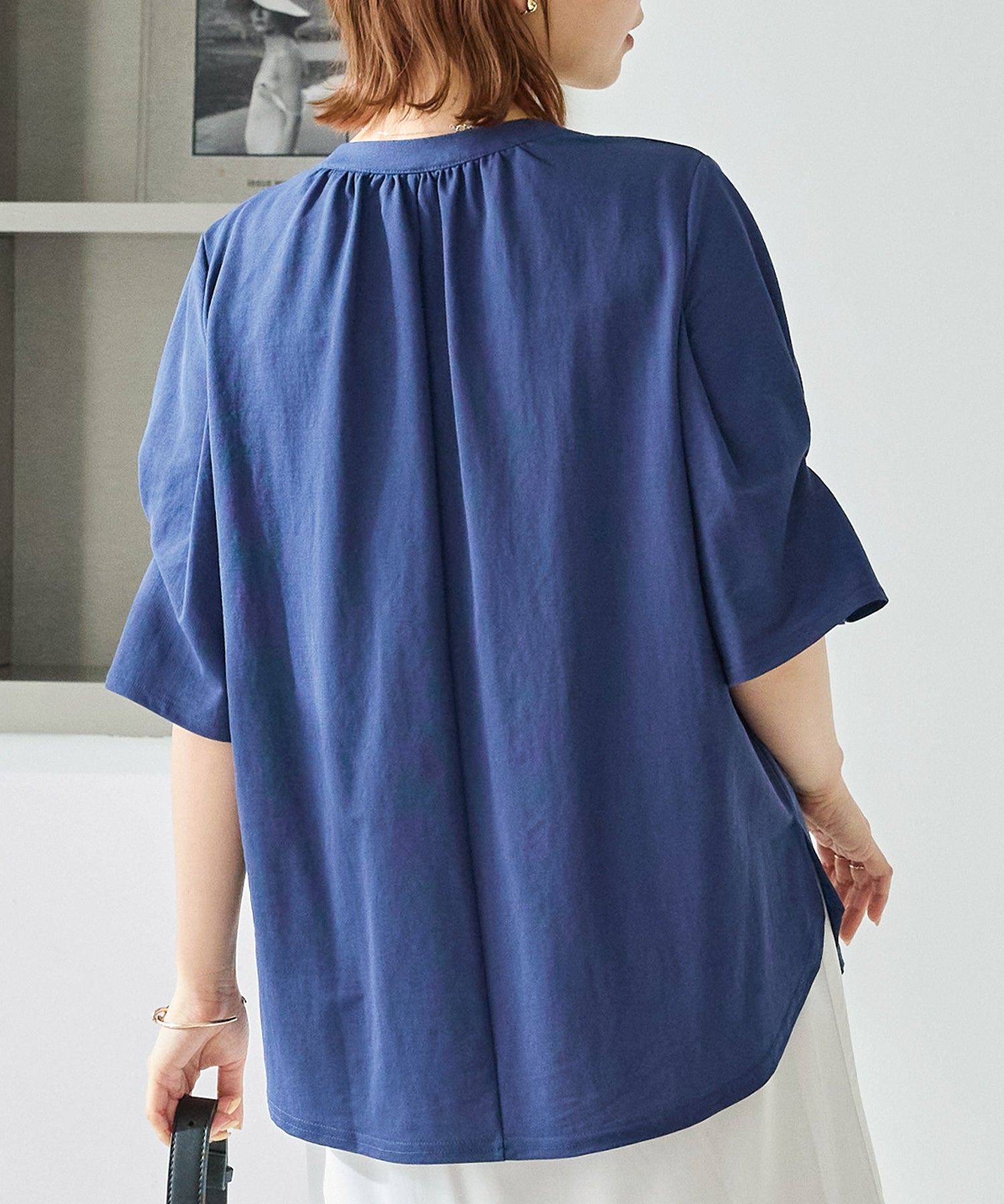 【好機能シリーズ】接触冷感｜トリコットスキッパープルオーバー