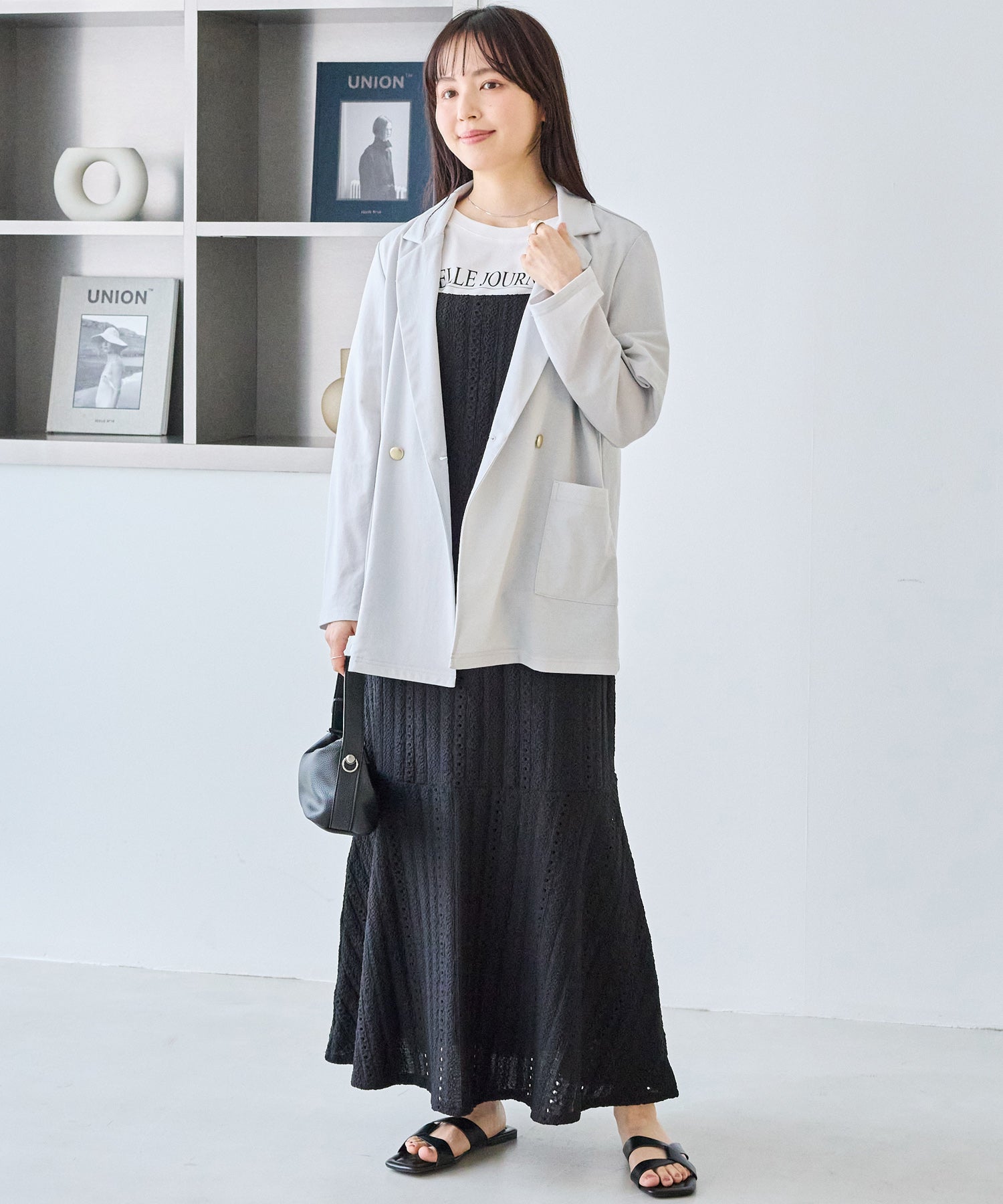 カットレースキャミワンピース