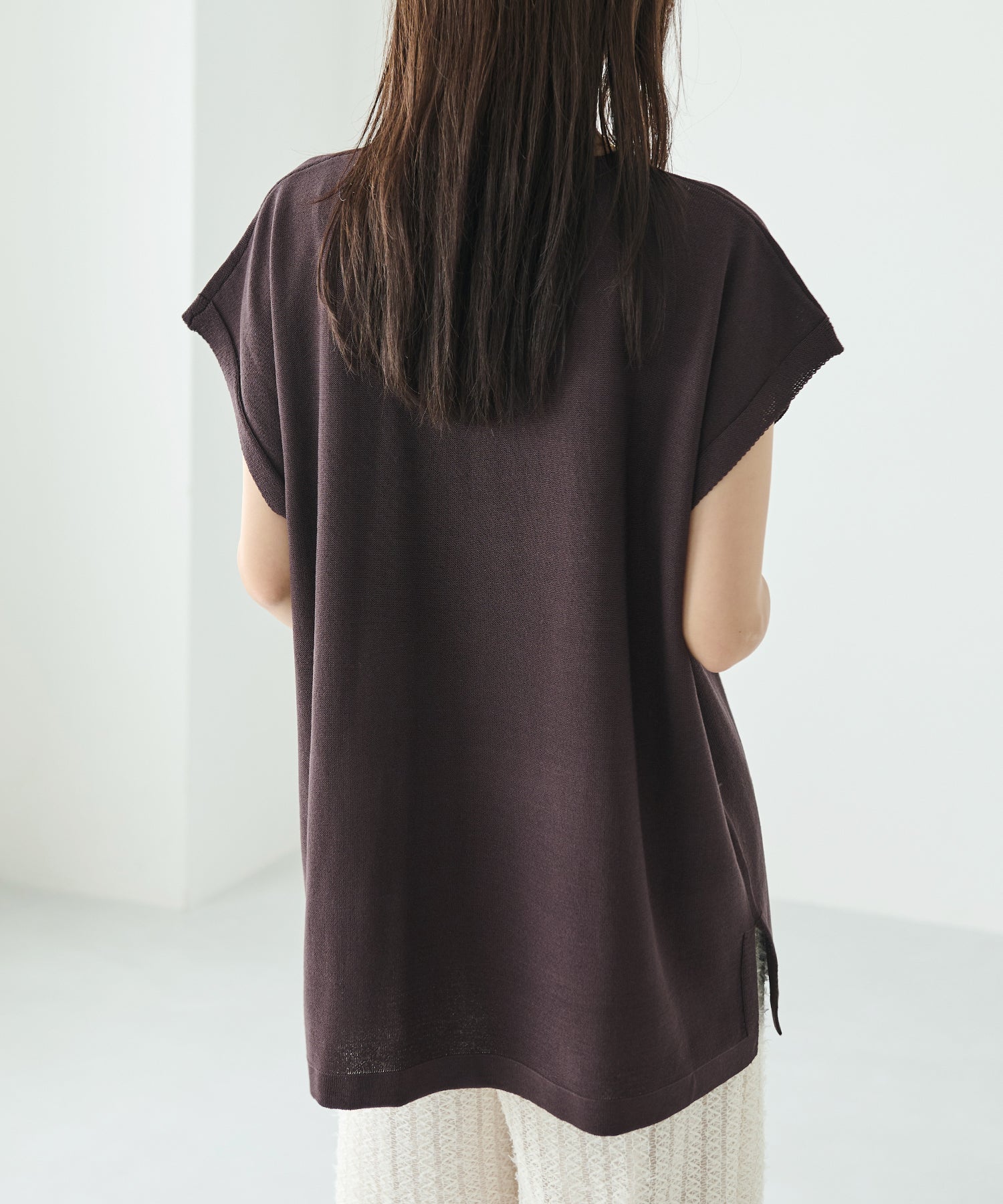 【洗える】スキッパーポンチョプルオーバー