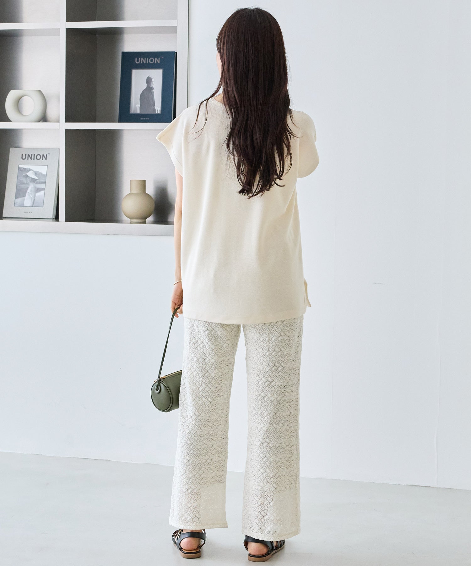 【洗える】スキッパーポンチョプルオーバー