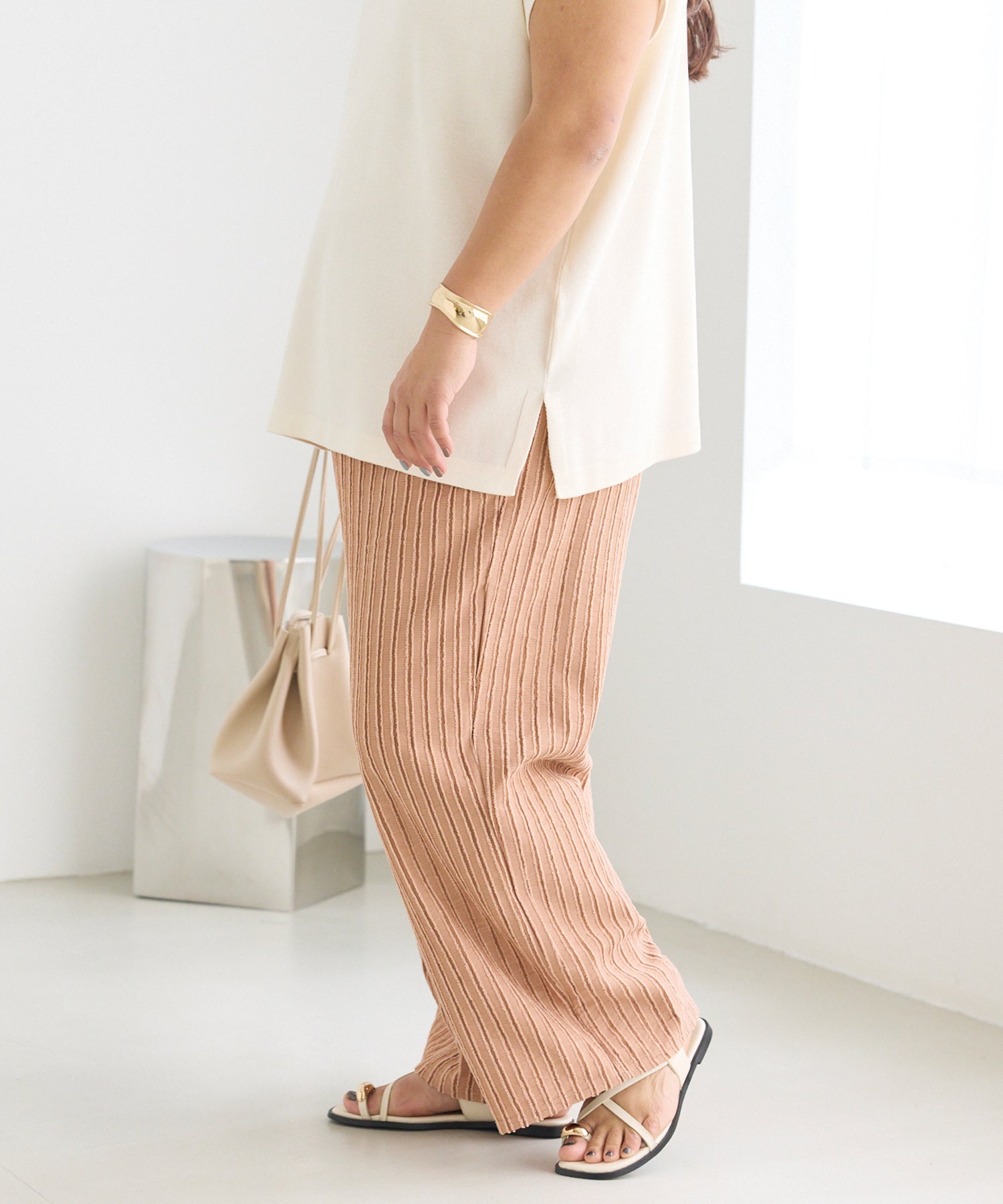 オレンジ　model:161cm 着用サイズ:3L