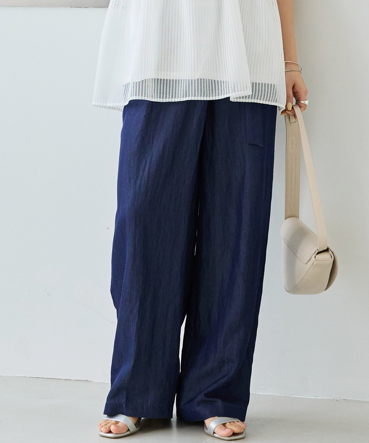 ネイビー　model:156cm 着用サイズ:M