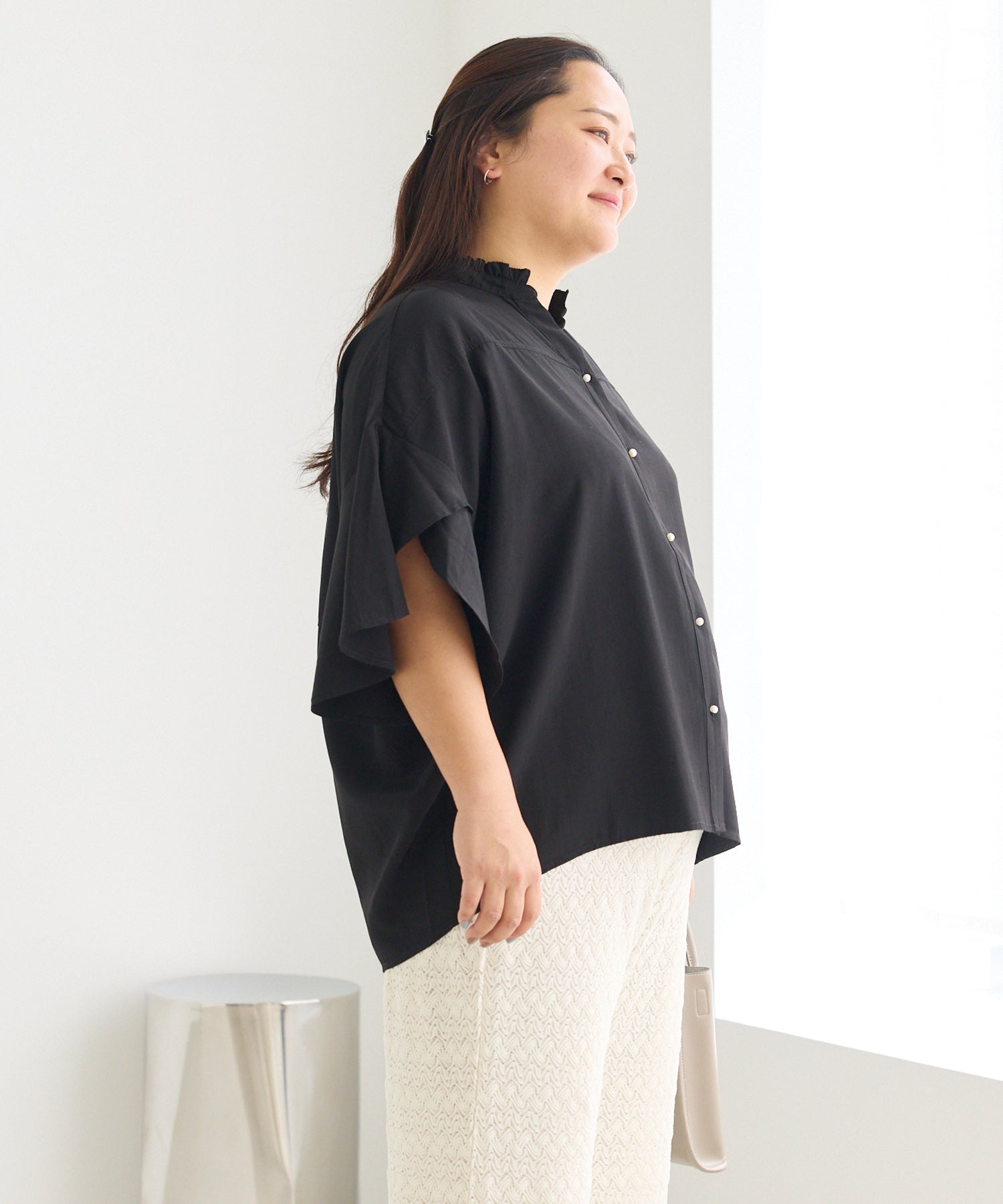 ブラック　model:161cm 着用サイズ:3L
