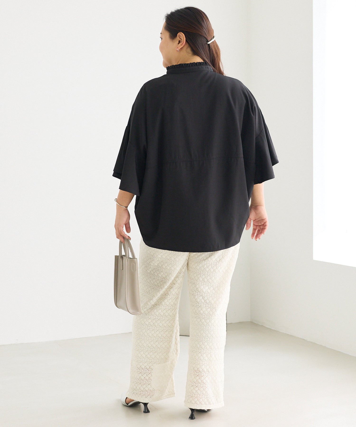 ブラック　model:161cm 着用サイズ:3L