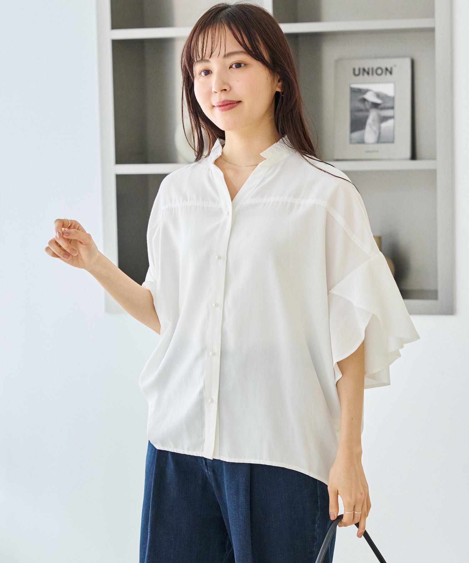 オフホワイト　model:163cm 着用サイズ:M