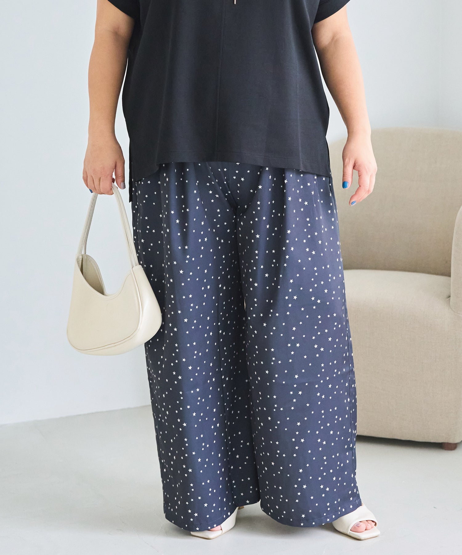 ブラック　model:161cm 着用サイズ:3L