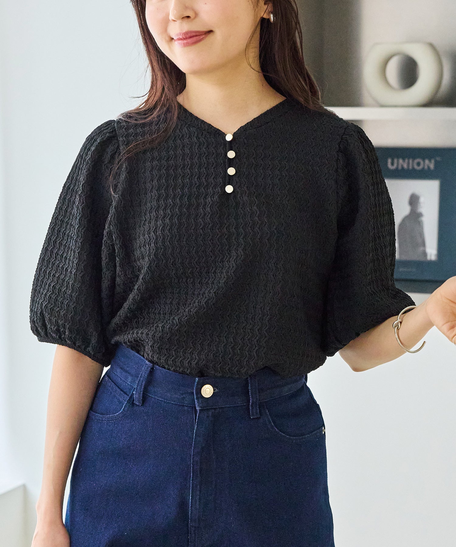 ブラック　model:163cm 着用サイズ:M