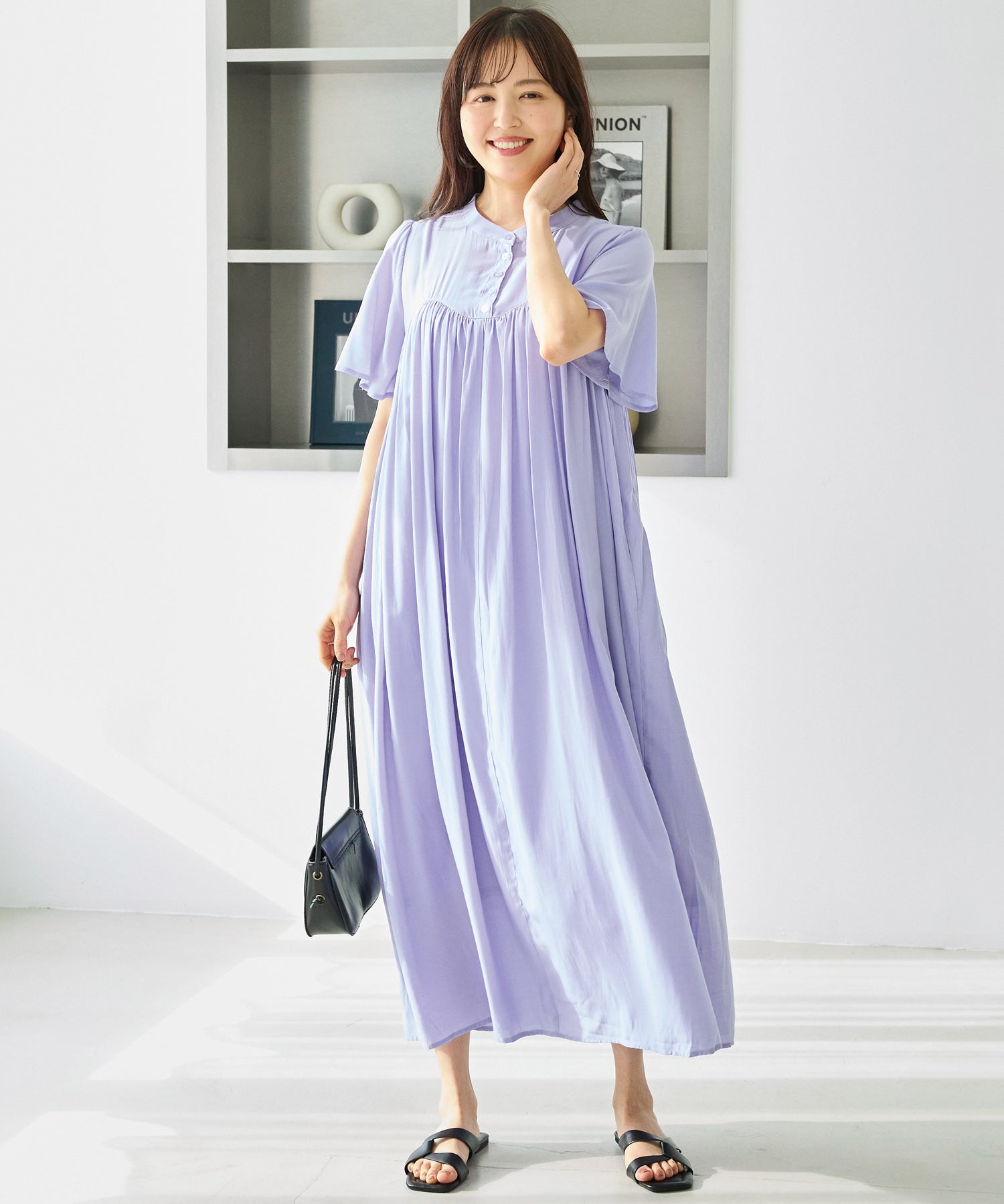 ラベンダー　model:163cm 着用サイズ:M