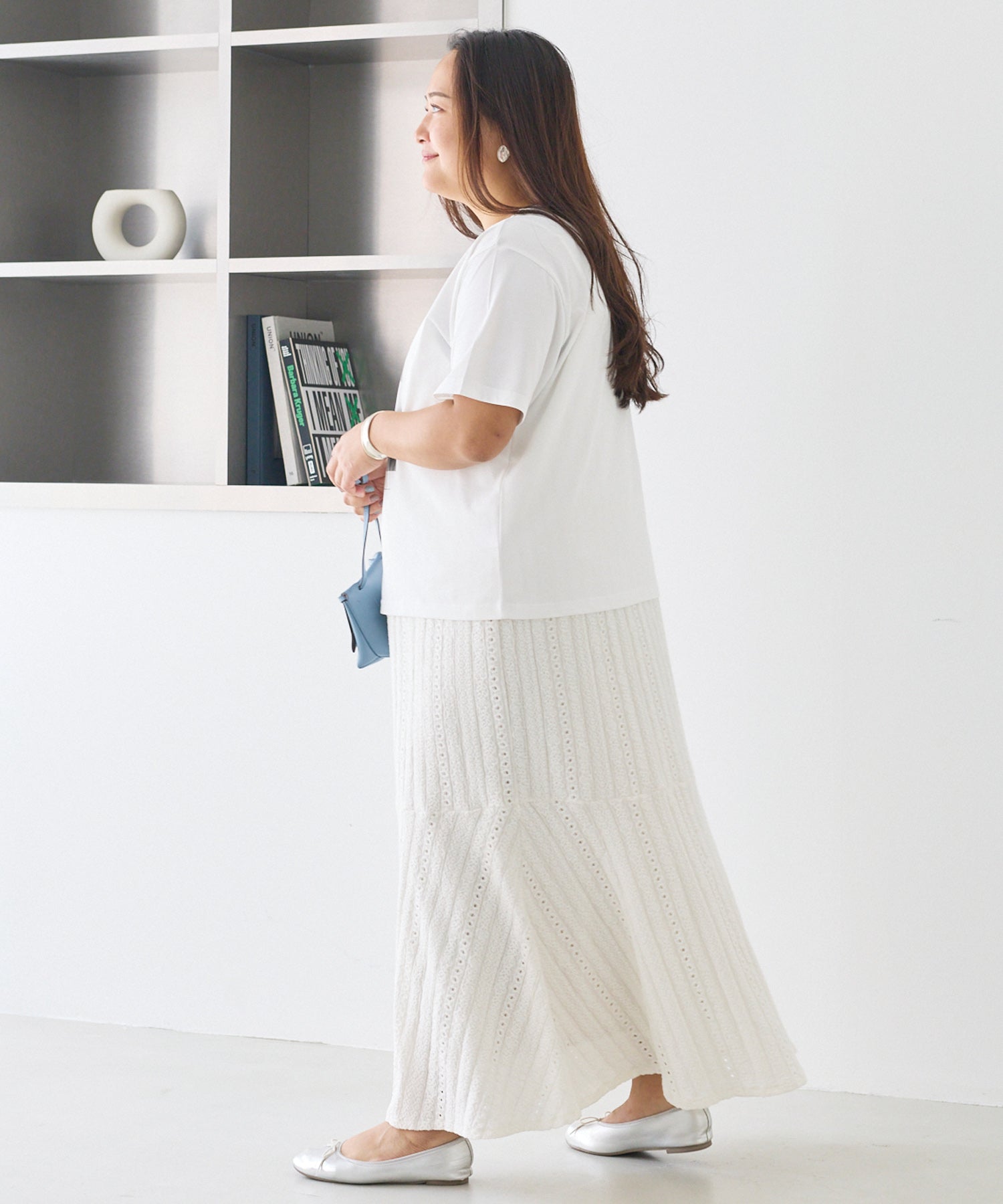 オフホワイト　model:161cm 着用サイズ:3L