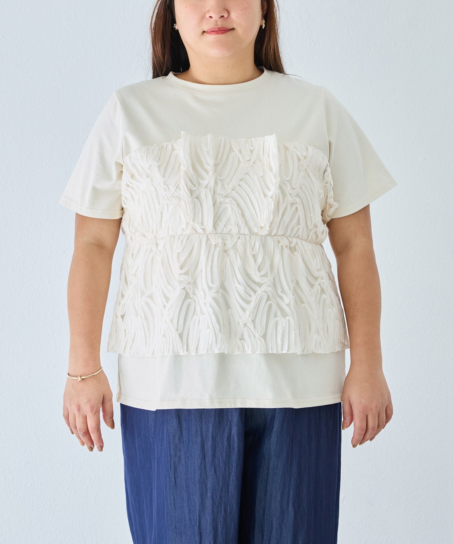 フロント　model:161cm 着用サイズ:3L