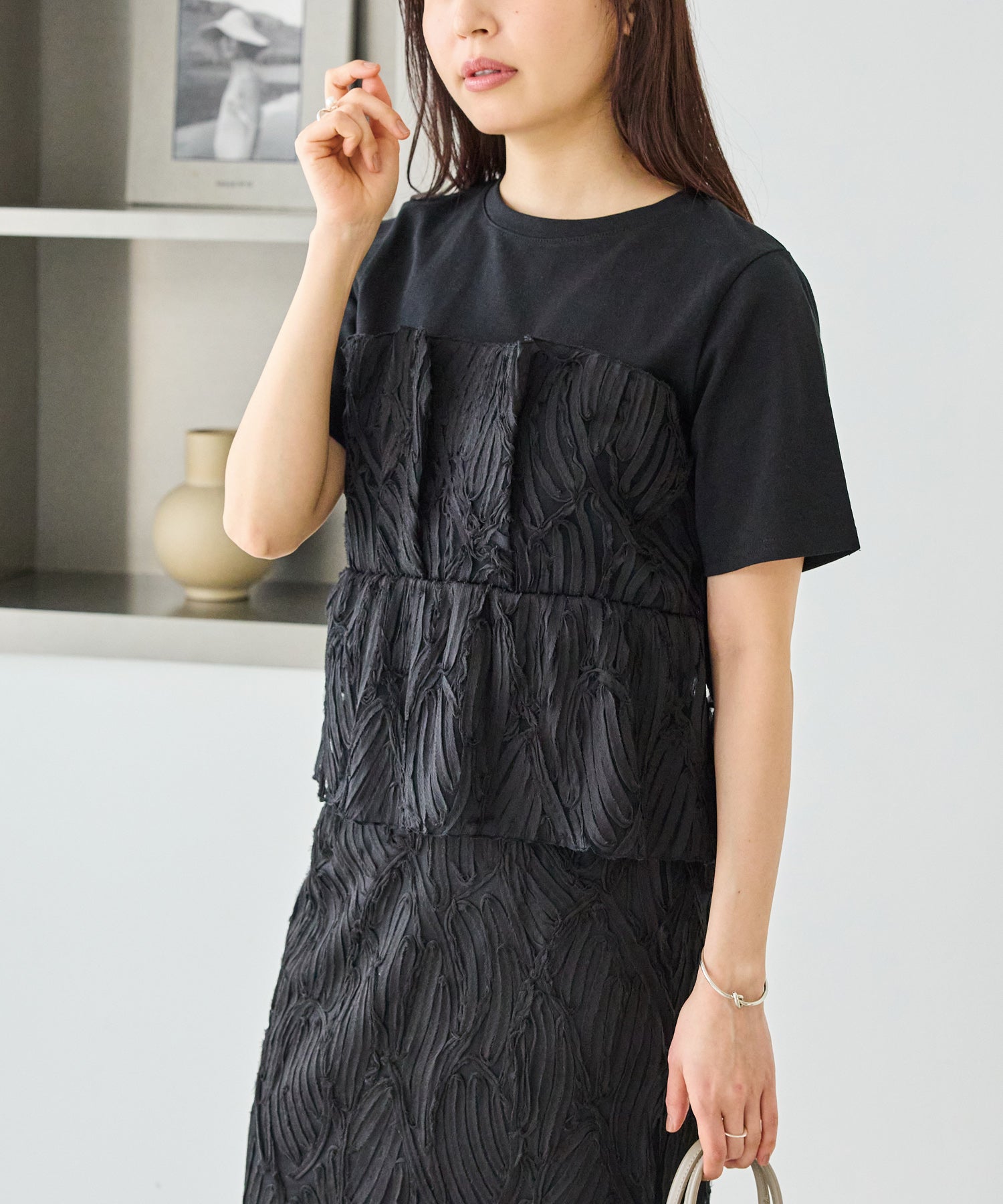 ブラック　model:163cm 着用サイズ:M