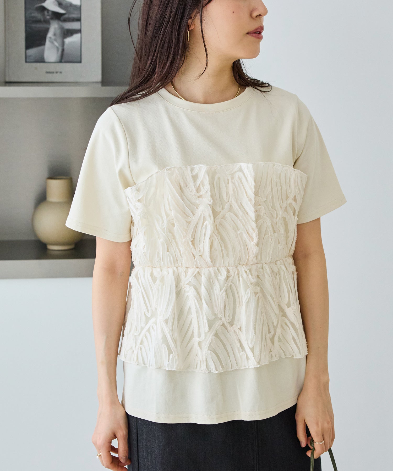 バテンレースビスチェプルオーバー