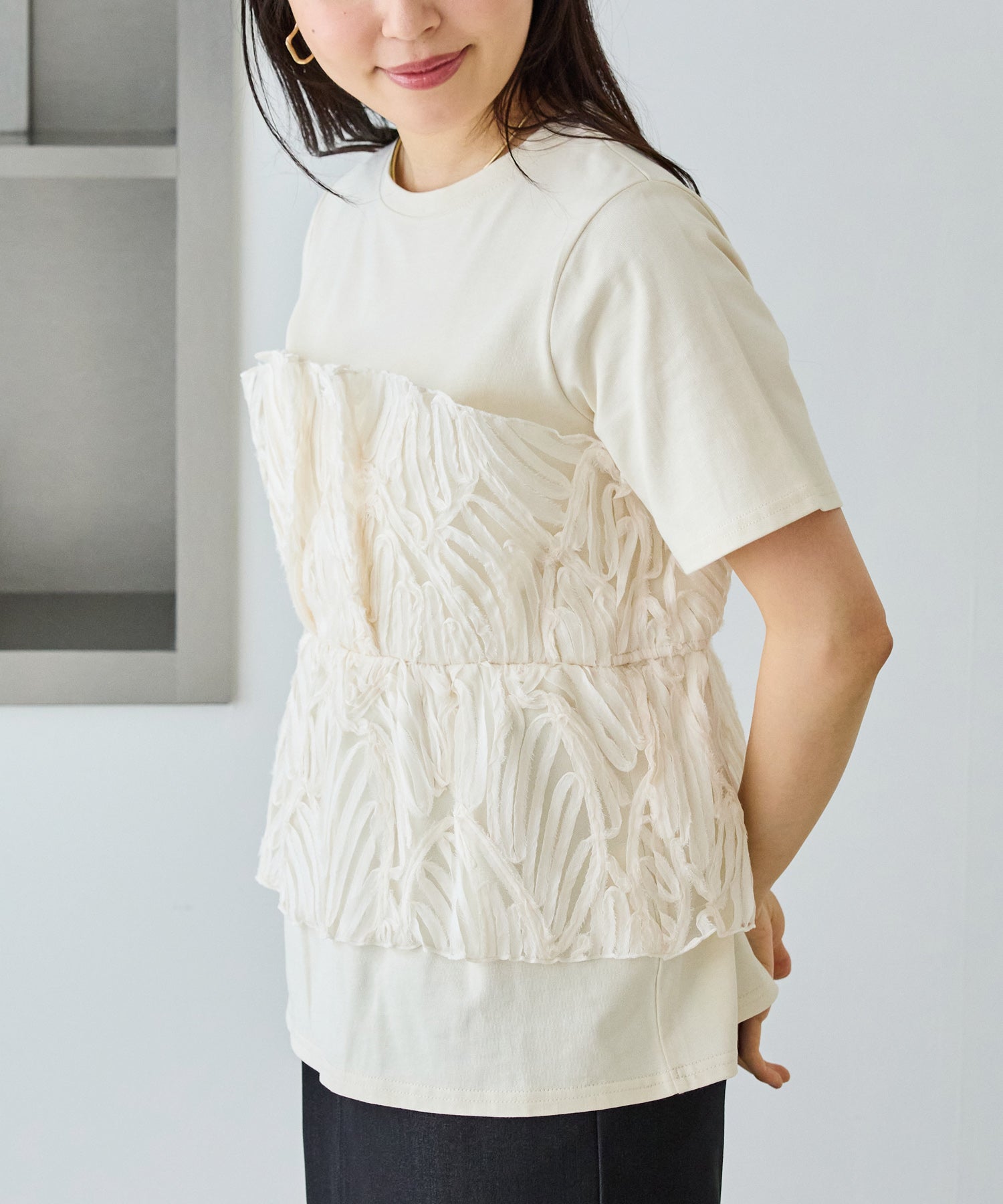 バテンレースビスチェプルオーバー