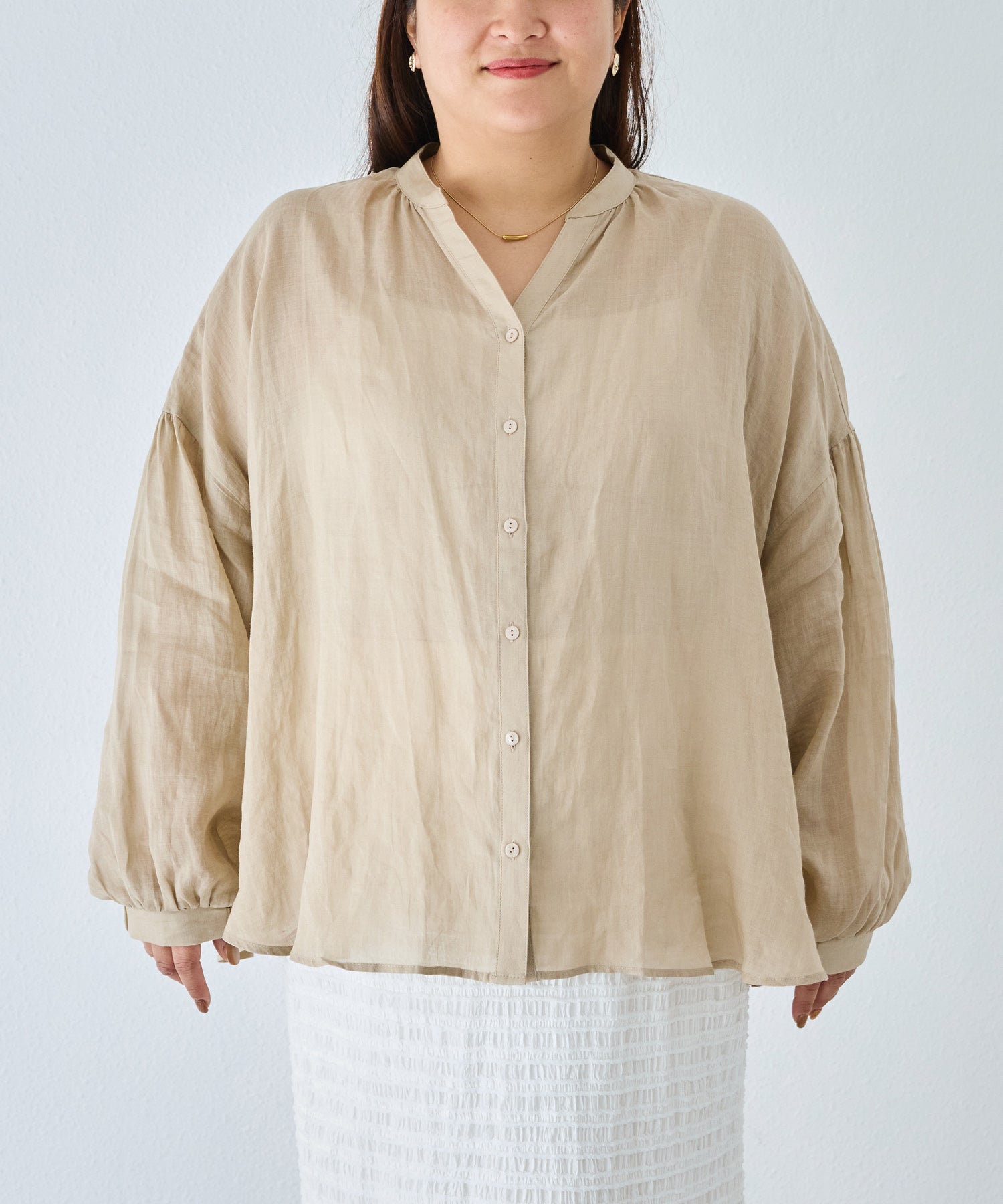 フロント　model:161cm 着用サイズ:3L