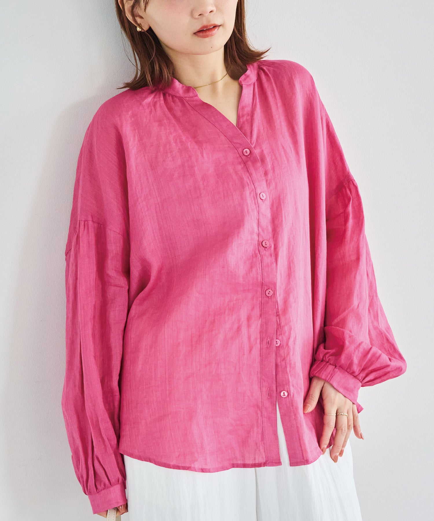 ピンク　model:156cm 着用サイズ:M