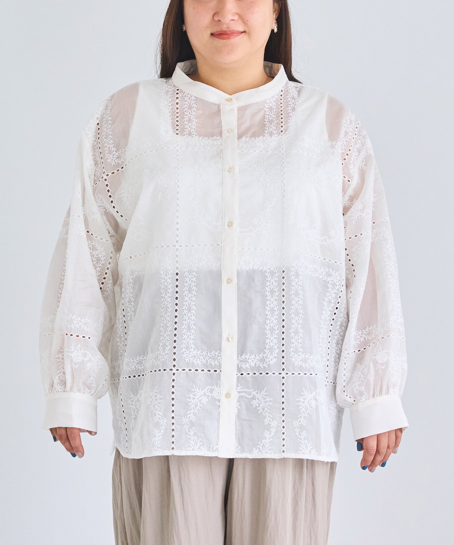 フロント　model:161cm 着用サイズ:3L