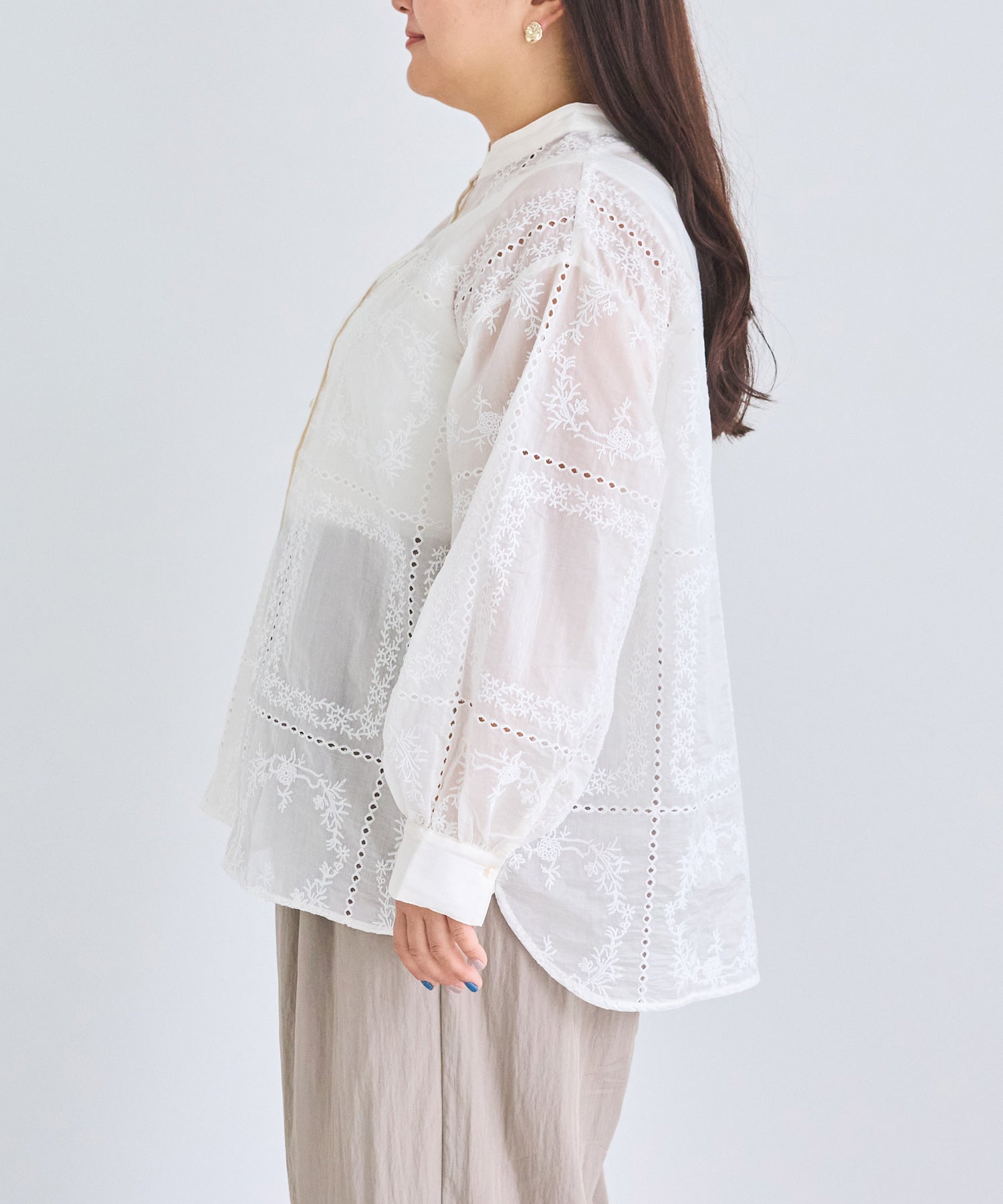 サイド　model:161cm 着用サイズ:3L