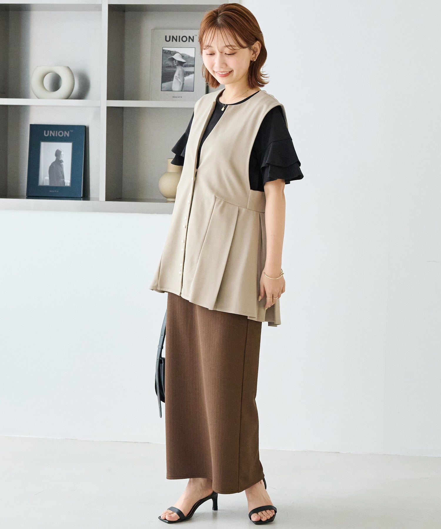 ブラック　model:156cm 着用サイズ:M