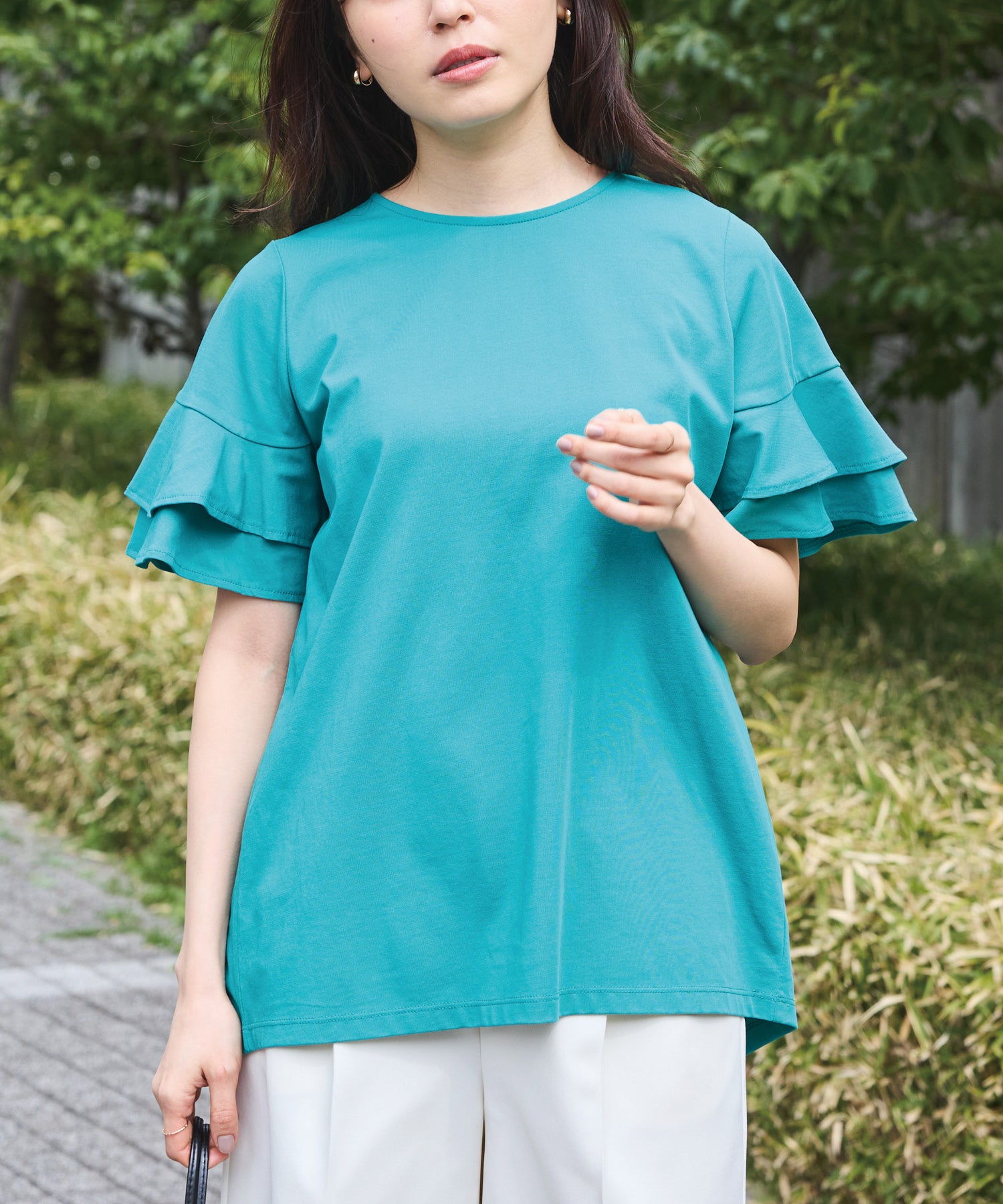 グリーン　model:163cm 着用サイズ:M