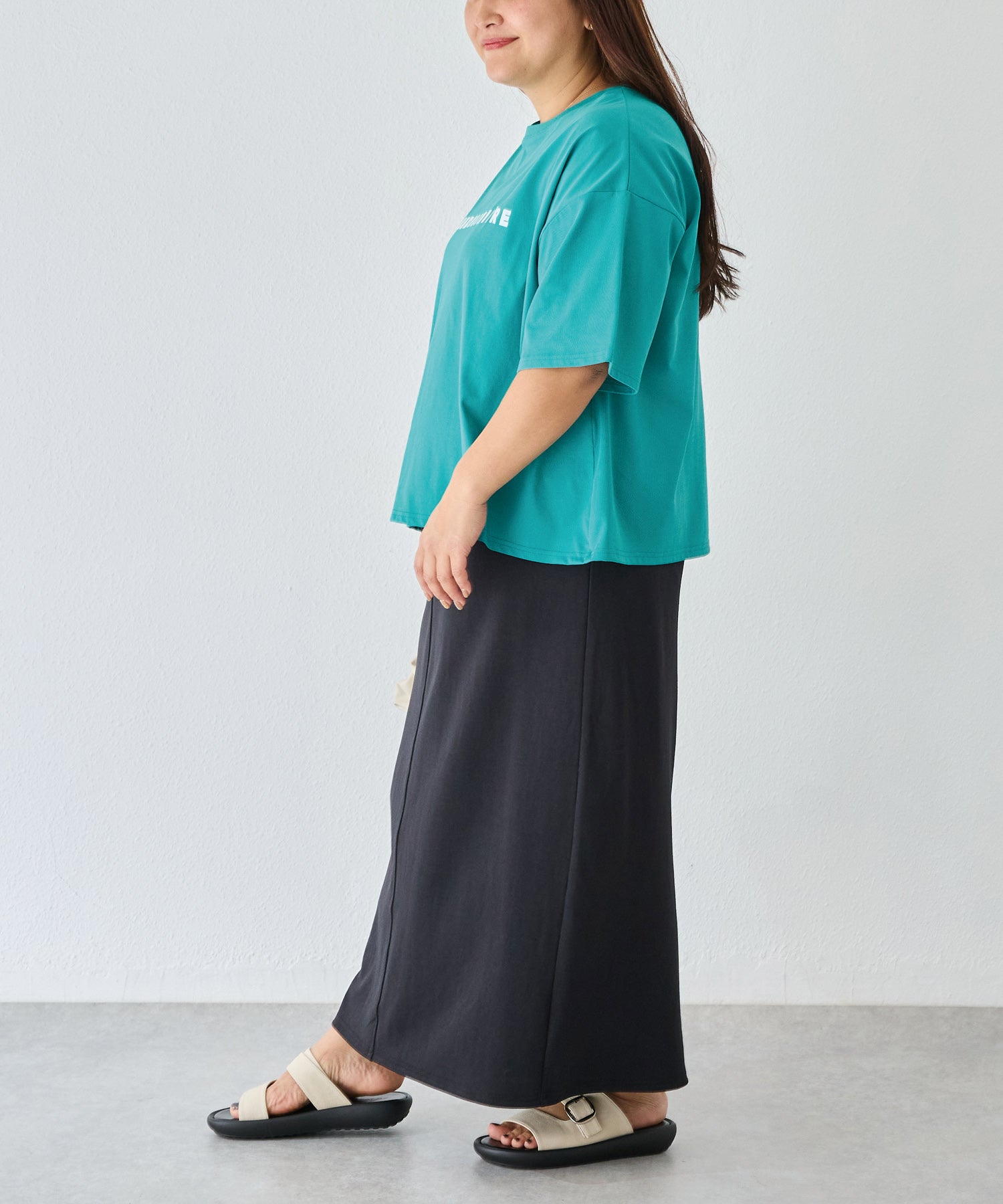 グリーン　model:161cm 着用サイズ:3L