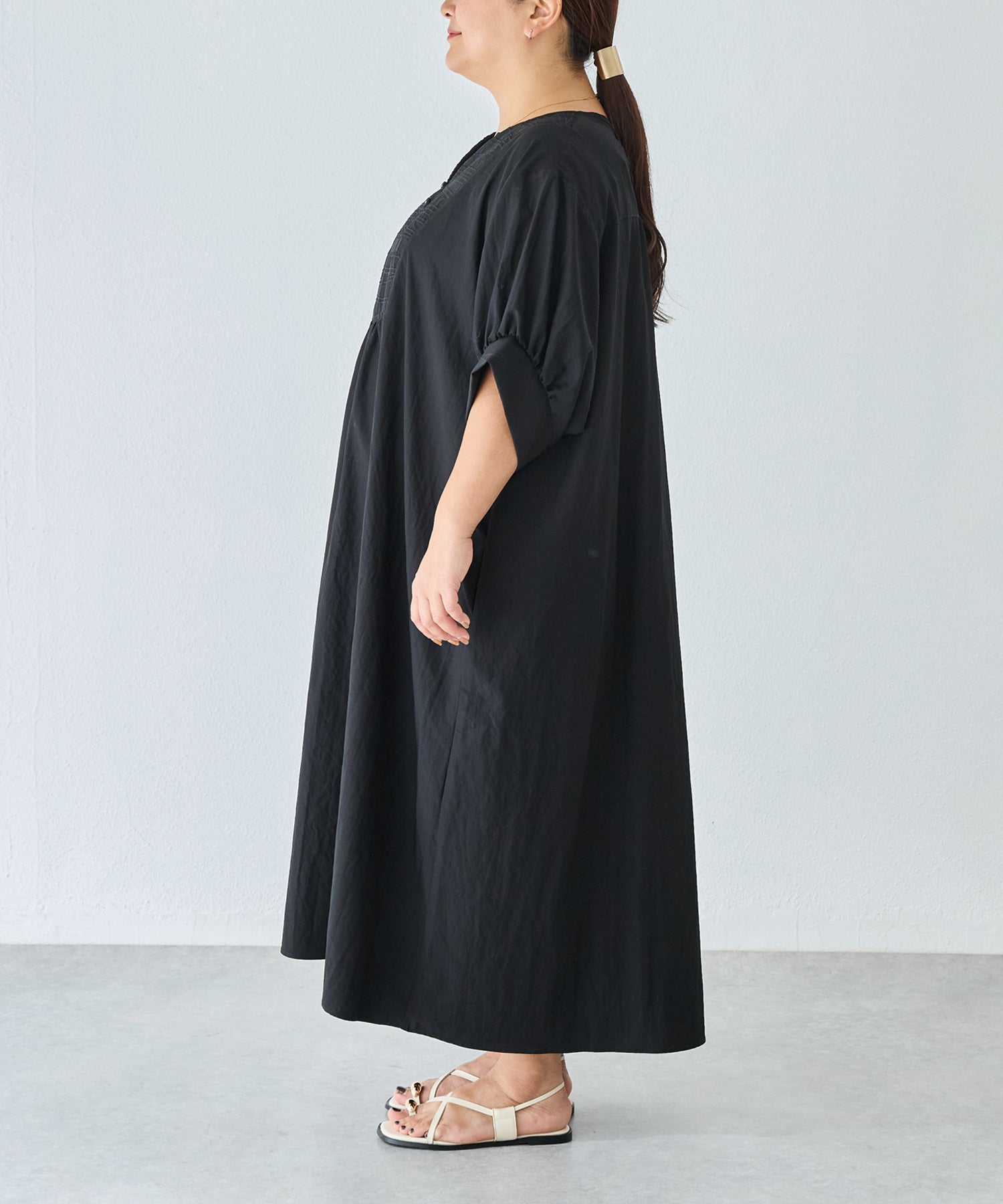 サイド　model:161cm 着用サイズ:3L