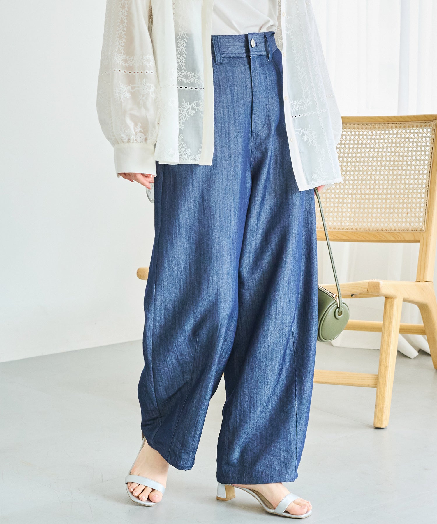ネイビー　model:156cm 着用サイズ:M
