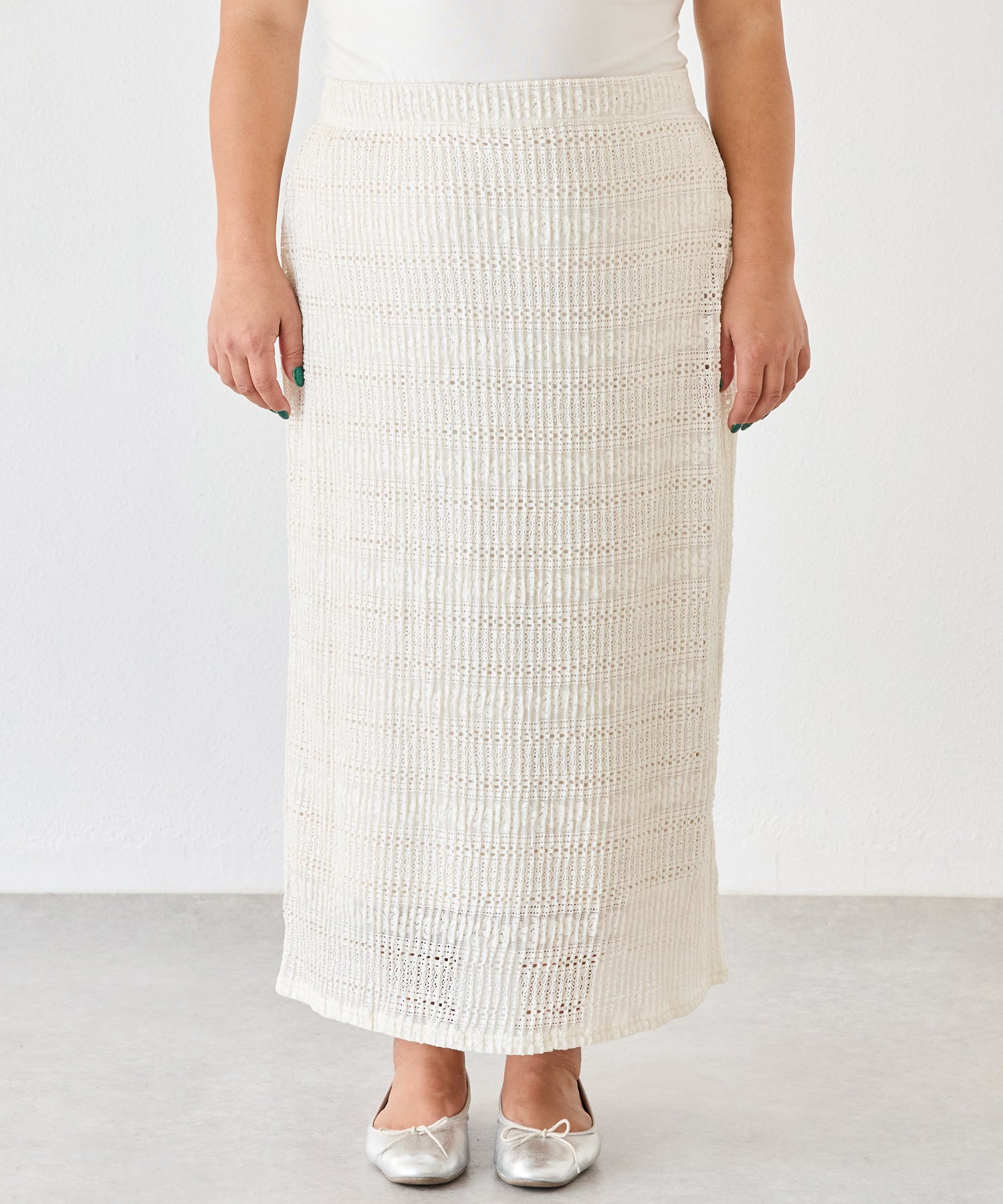 フロント　model:161cm 着用サイズ:3L