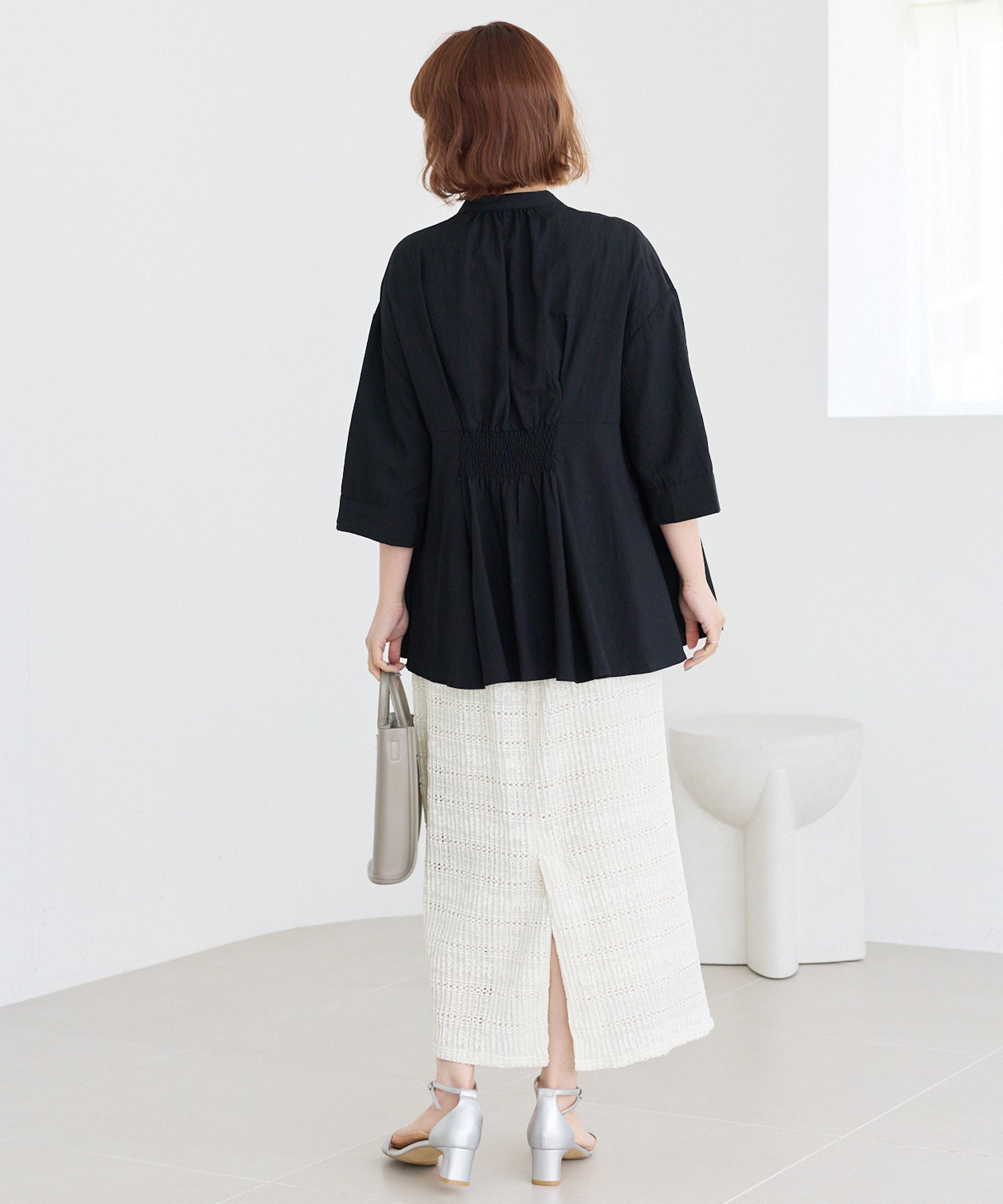 【洗える】レースプリーツナロースカート