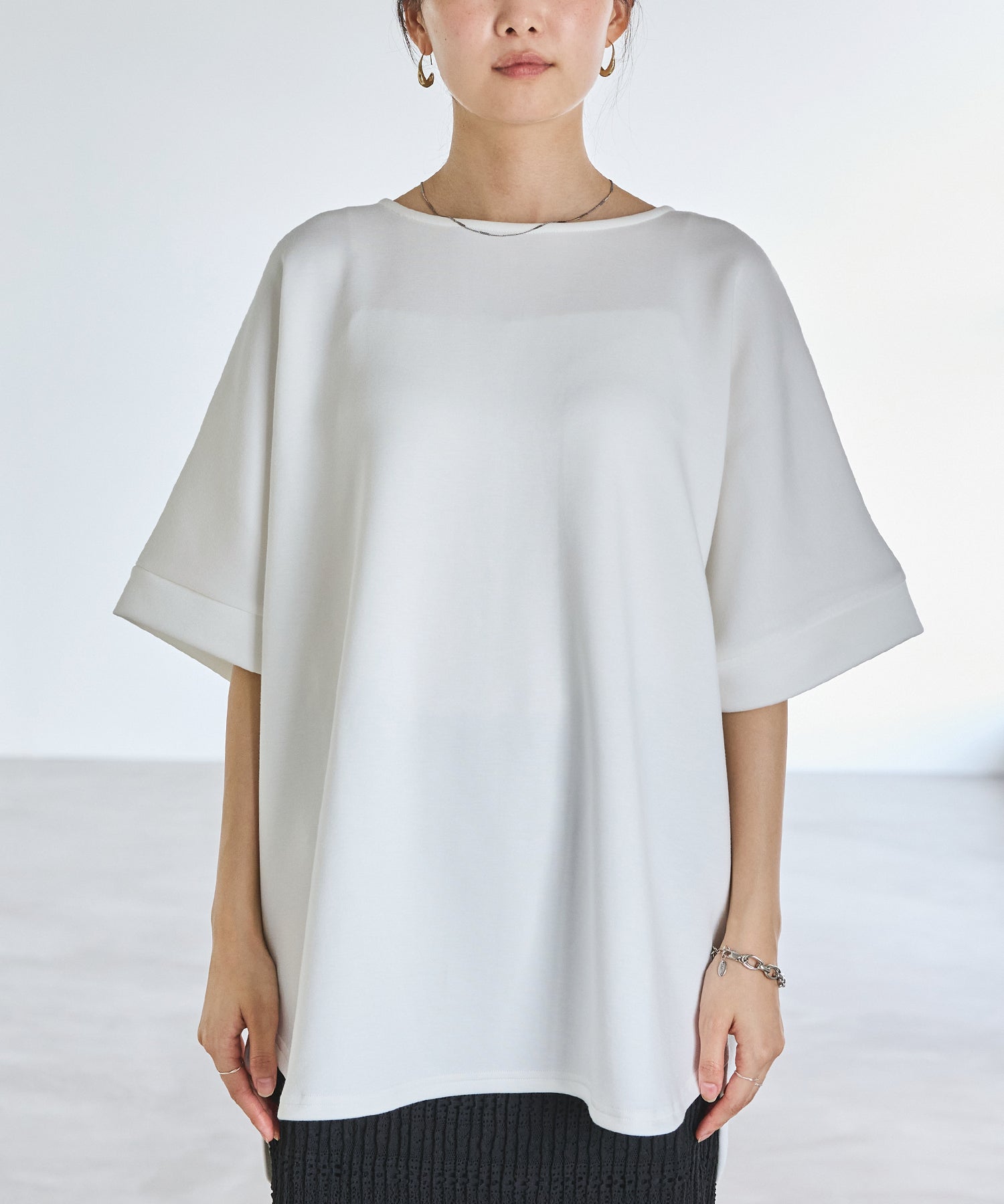 フロント　model:160cm 着用サイズ:M