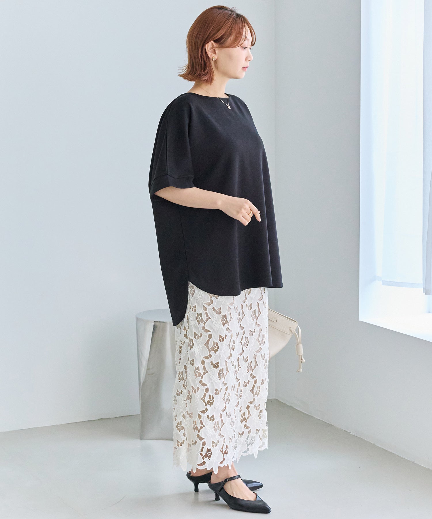 バックパールポンチプルオーバー