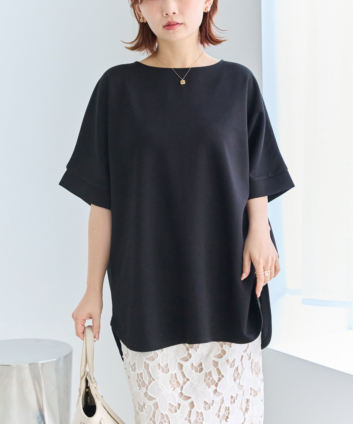 バックパールポンチプルオーバー